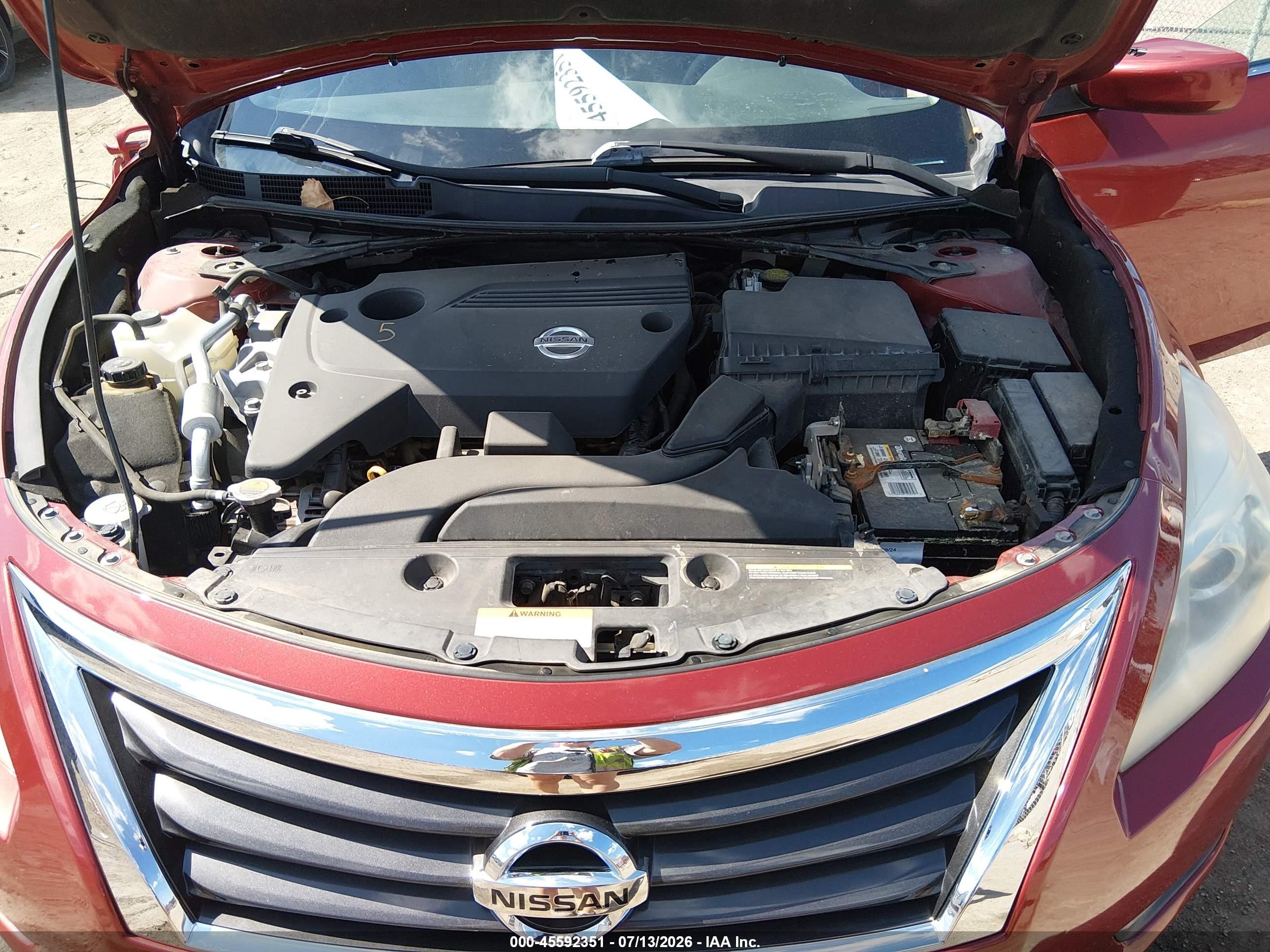2014 Nissan Altima 2.5/2.5 S/2.5 Sl/2.5 Sv Red vin: 1N4AL3AP6EC283900