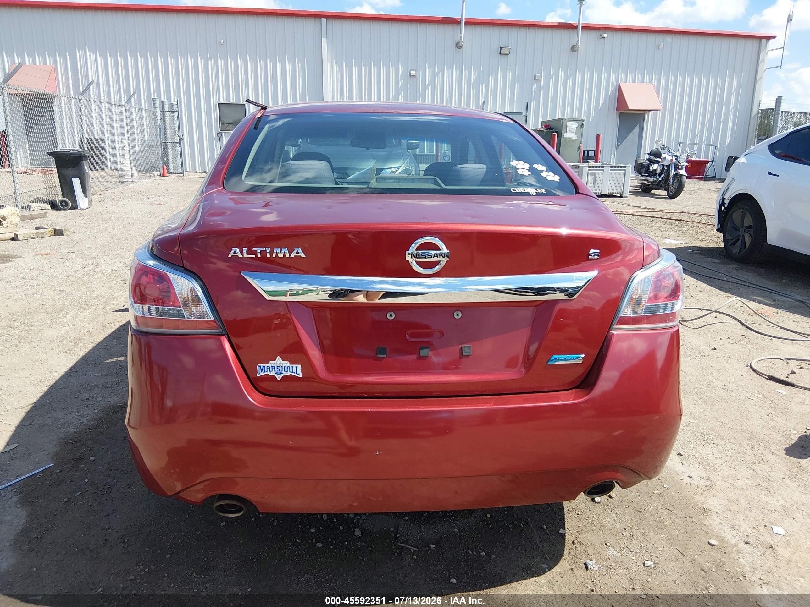 2014 Nissan Altima 2.5/2.5 S/2.5 Sl/2.5 Sv Red vin: 1N4AL3AP6EC283900