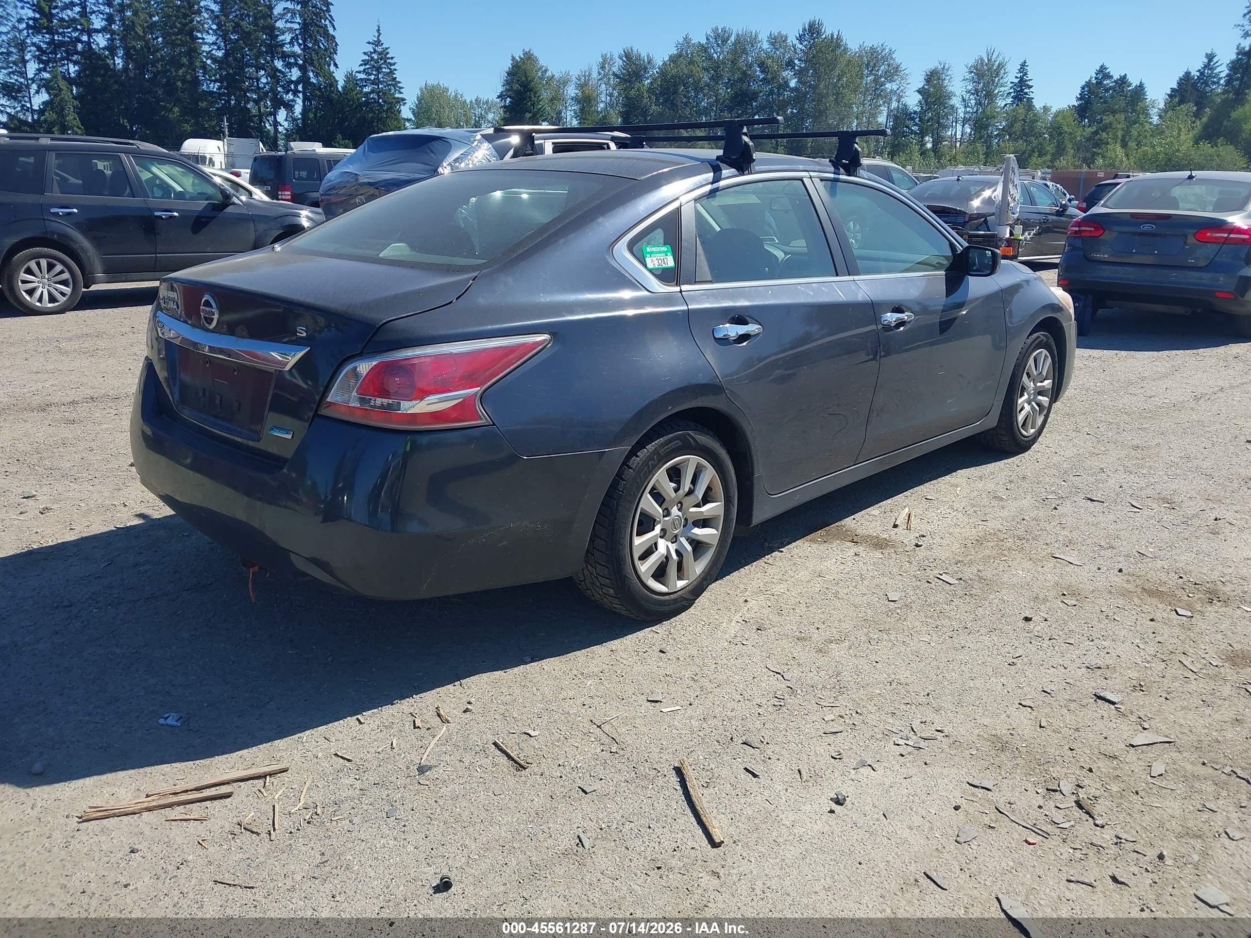 2014 Nissan Altima 2.5/2.5 S/2.5 Sl/2.5 Sv Gray vin: 1N4AL3AP6EC409043