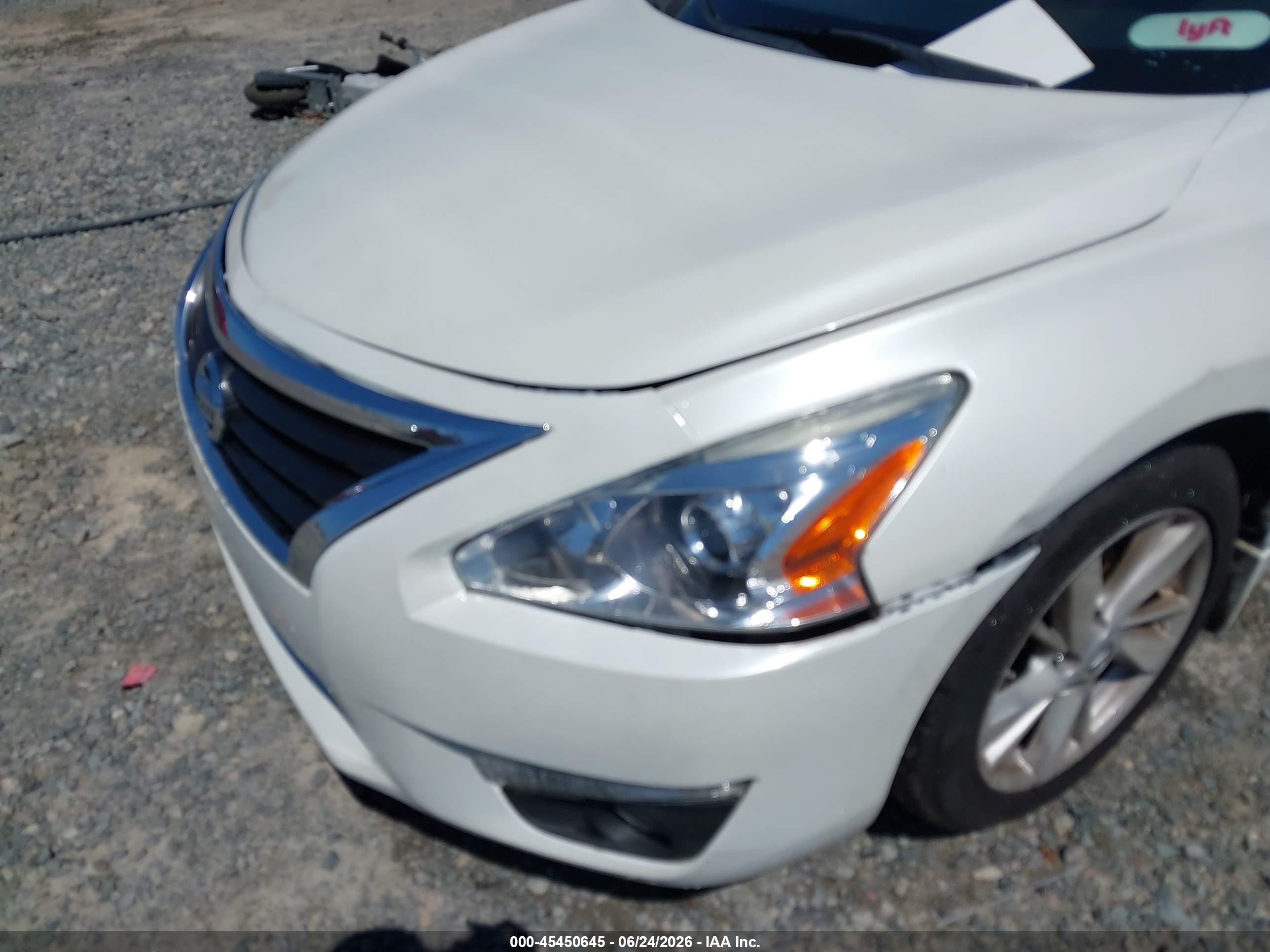 2014 Nissan Altima 2.5 Sl White vin: 1N4AL3AP6EC410502