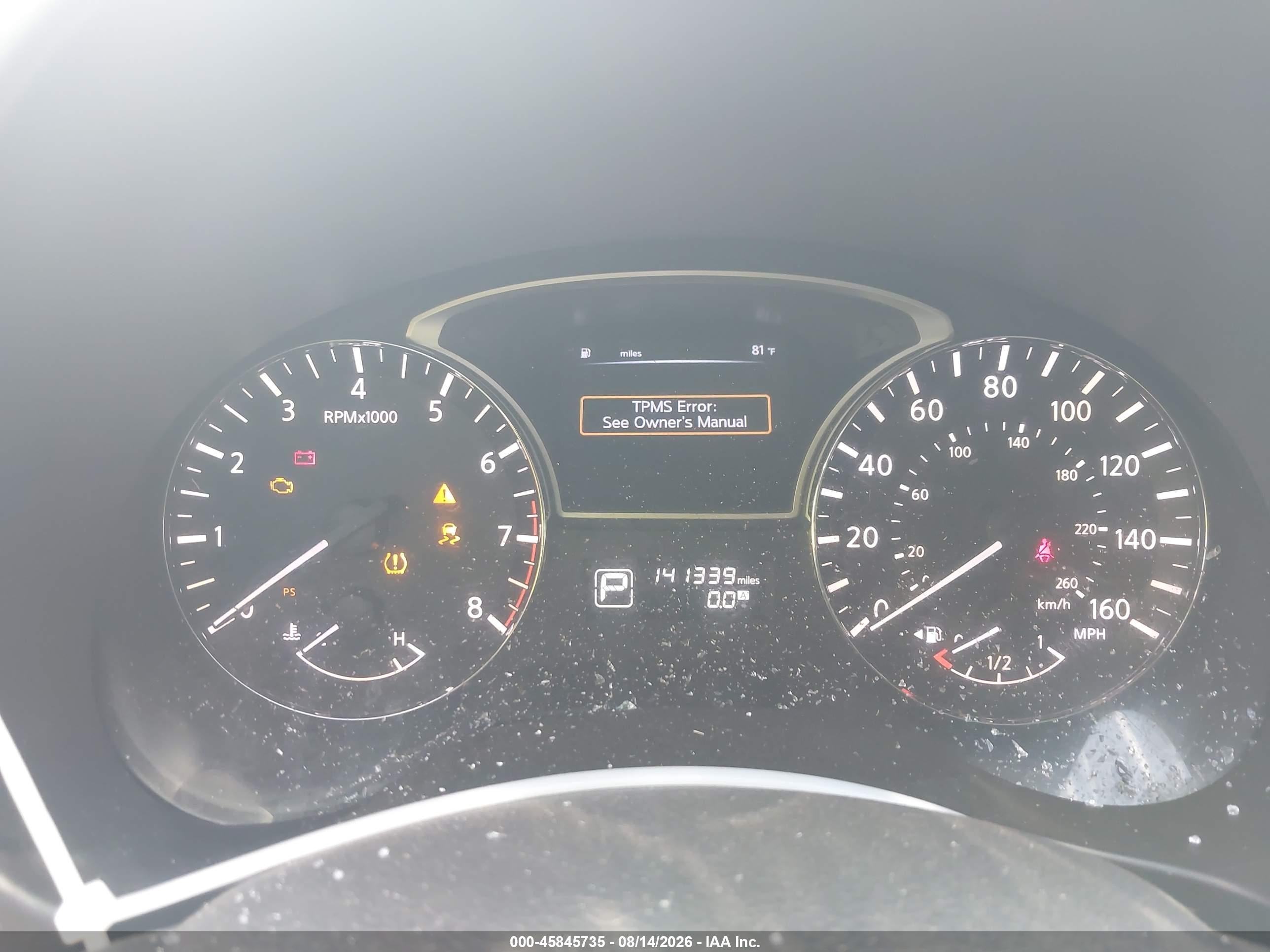 2014 Nissan Altima 2.5/2.5 S/2.5 Sl/2.5 Sv Gray vin: 1N4AL3AP6EC410581