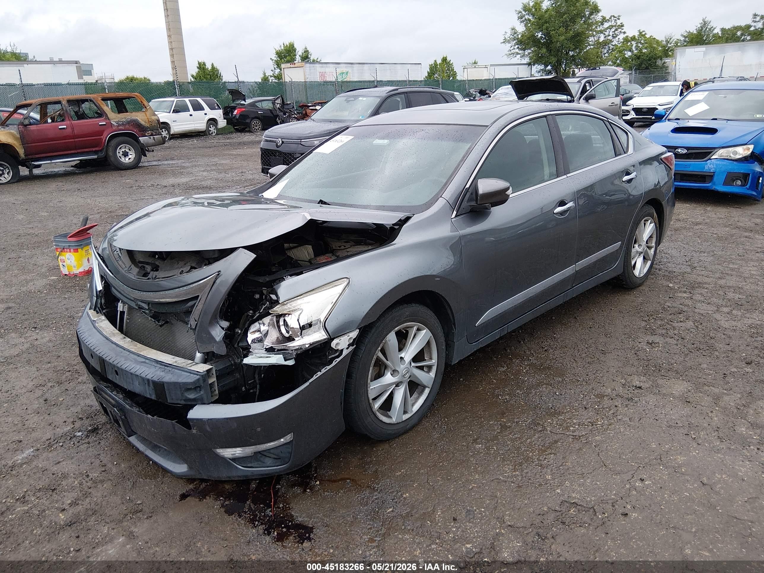 2014 Nissan Altima 2.5 Sv Gray vin: 1N4AL3AP6EC429115