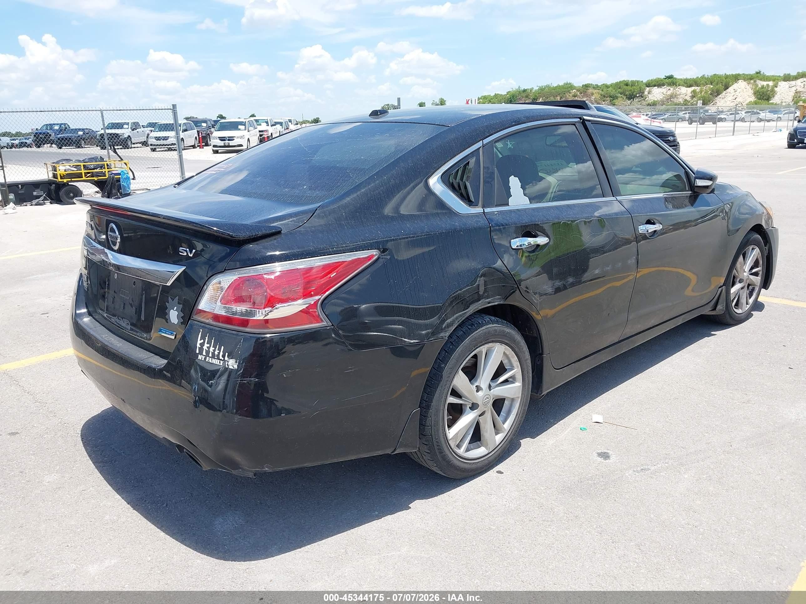 2014 Nissan Altima 2.5 Sv Black vin: 1N4AL3AP6EC429423