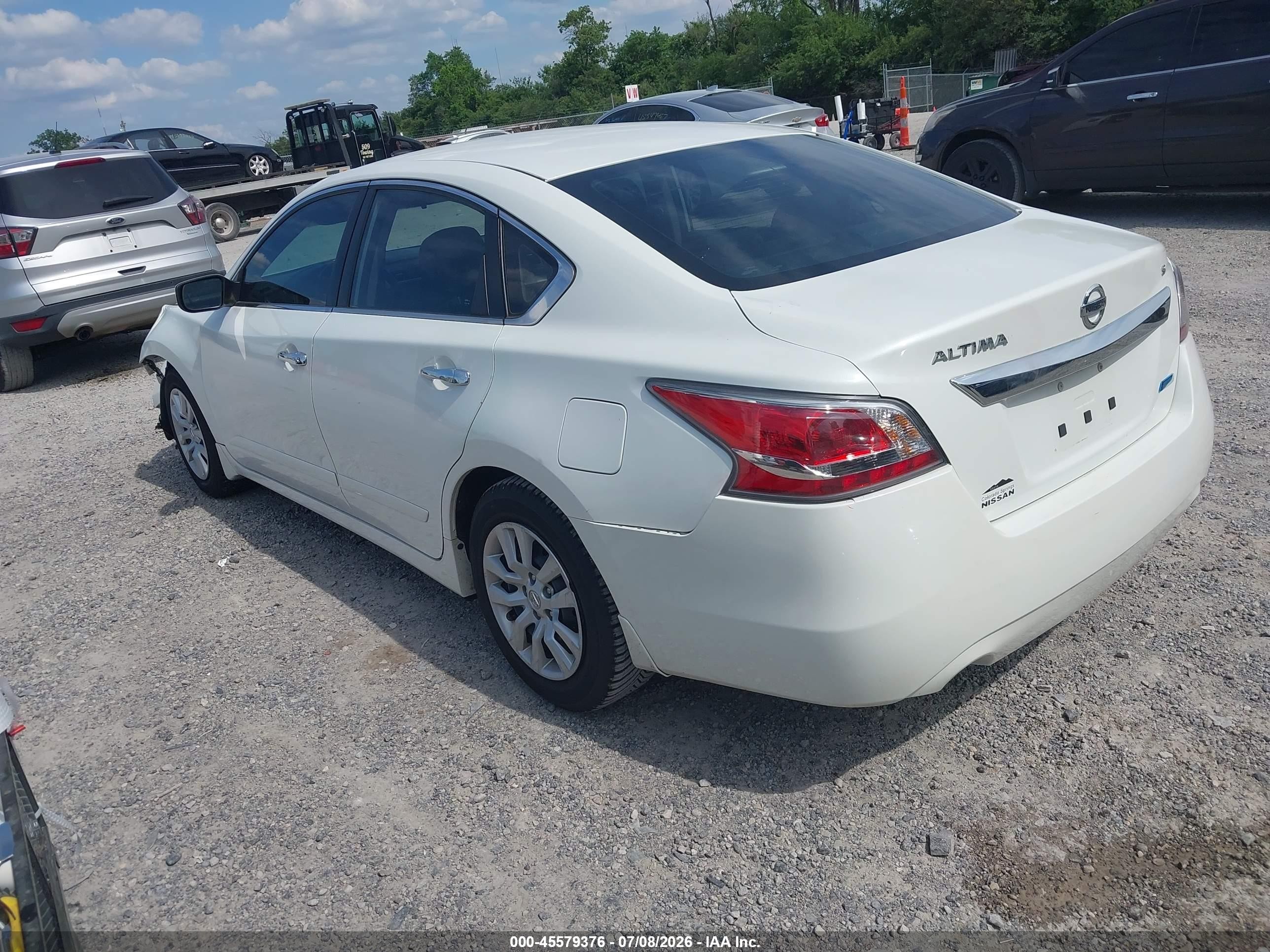 2014 Nissan Altima 2.5 S White vin: 1N4AL3AP6EN217884