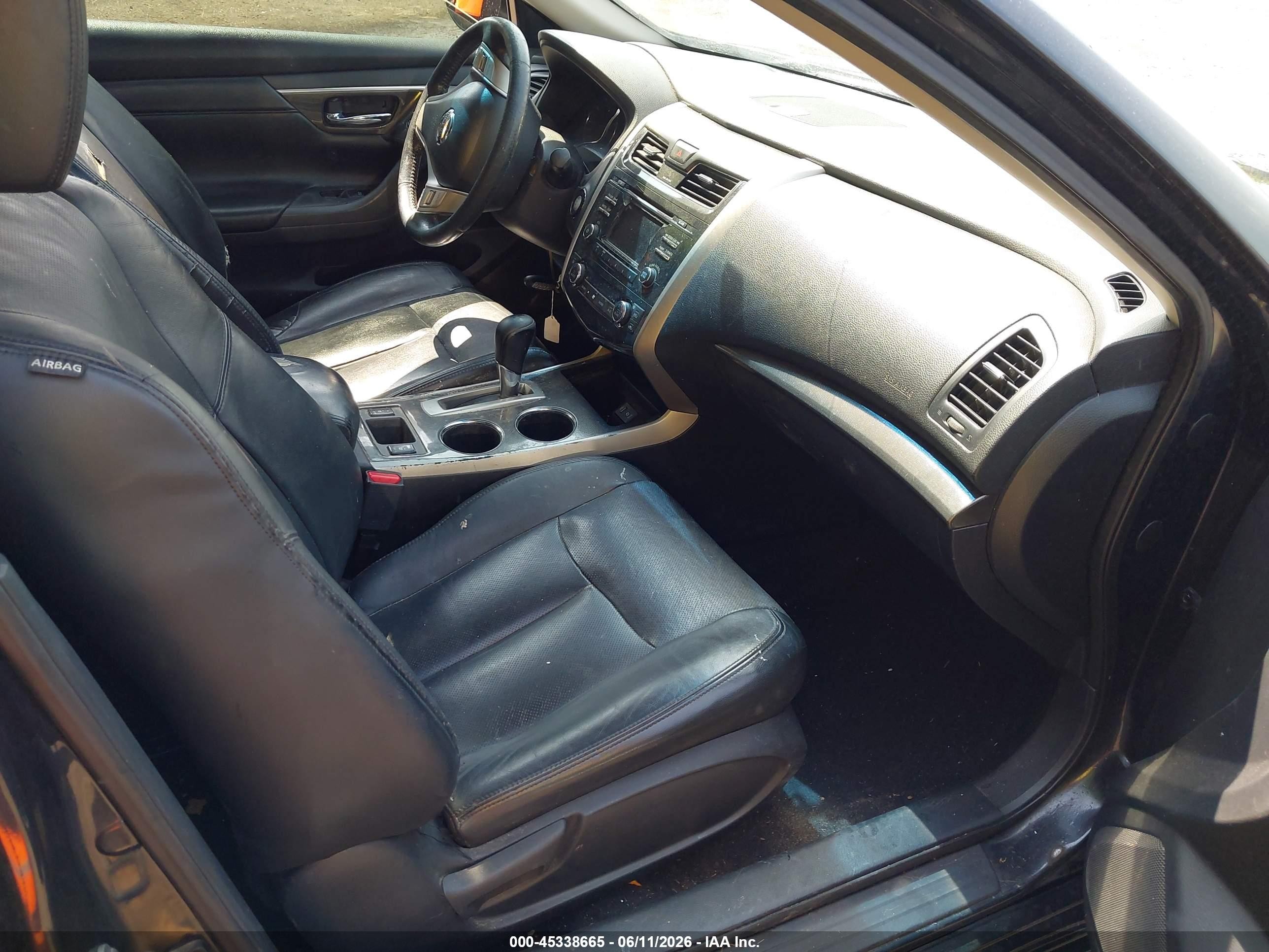 2014 Nissan Altima 2.5 Sl Black vin: 1N4AL3AP6EN225578