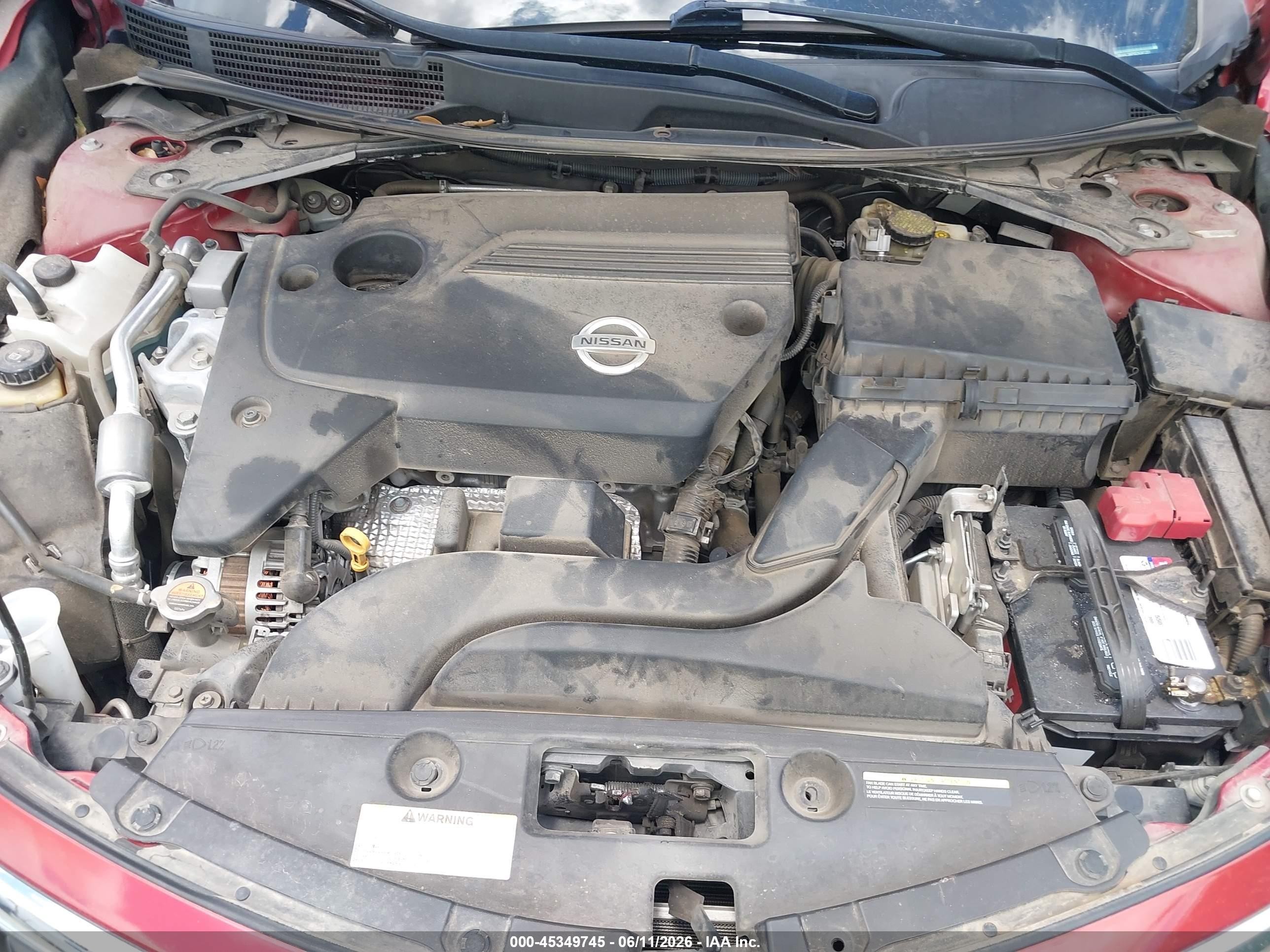 2014 Nissan Altima 2.5 S Red vin: 1N4AL3AP6EN341251