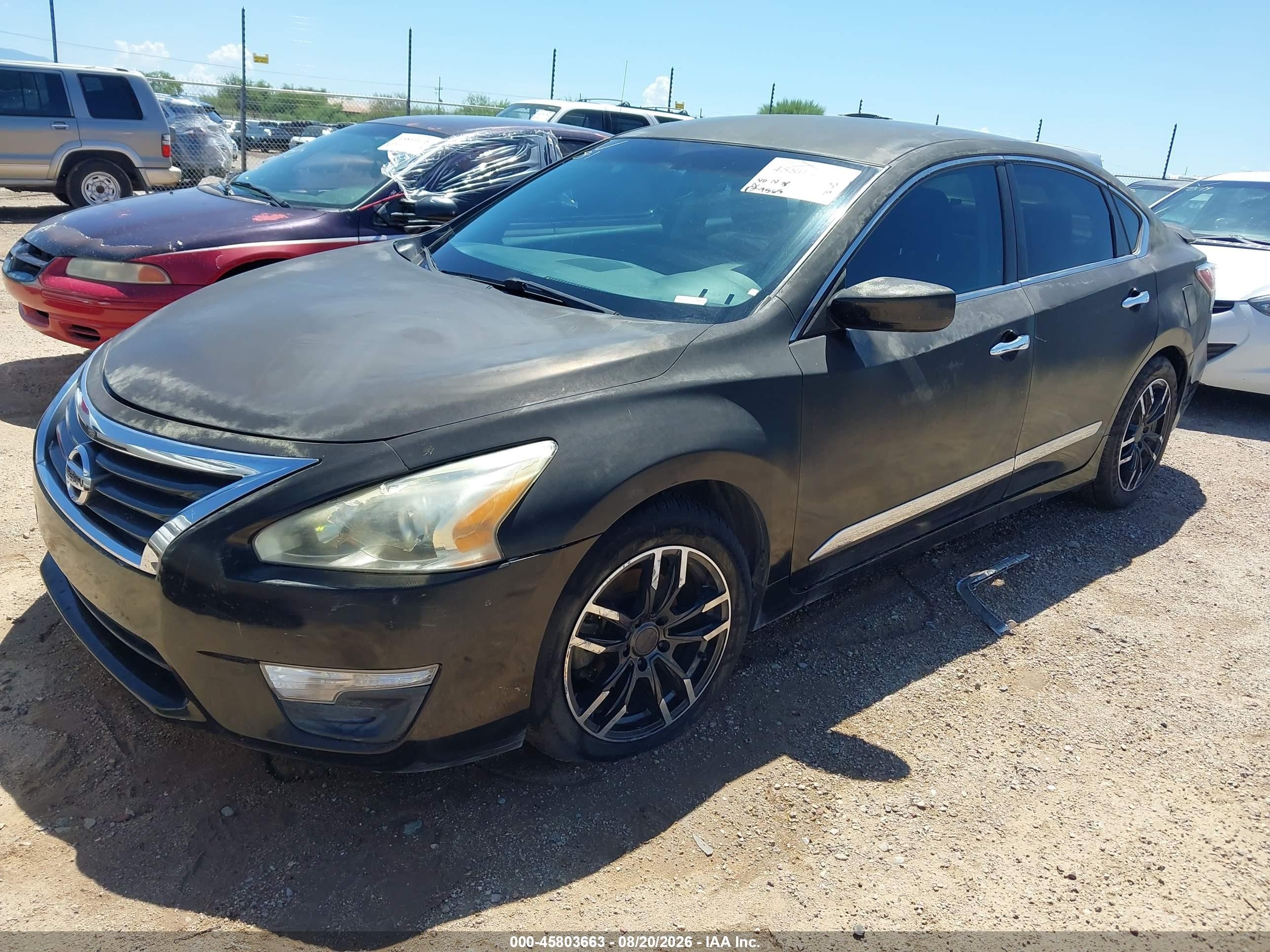 2014 Nissan Altima 2.5 S Black vin: 1N4AL3AP6EN362858