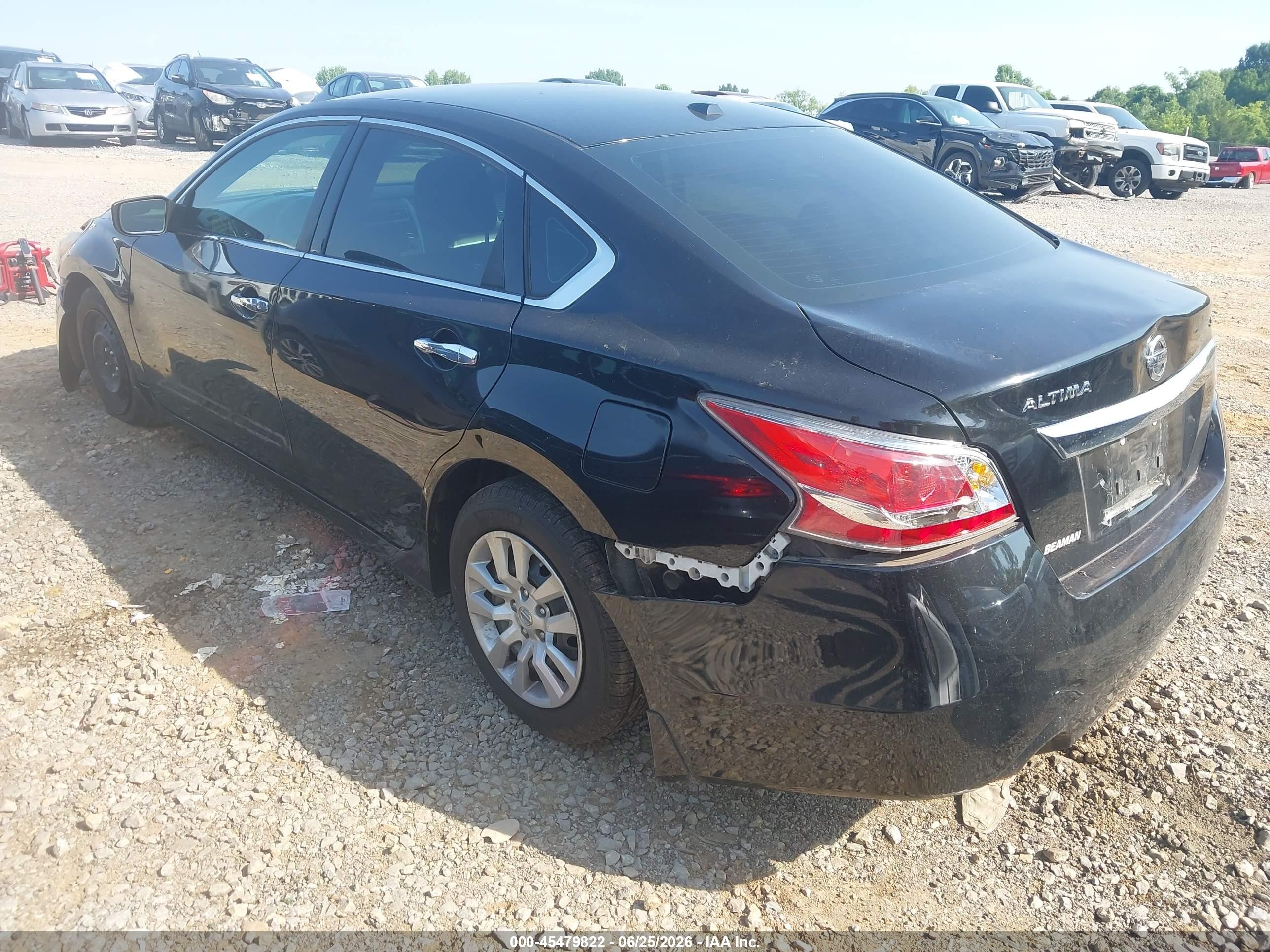 2015 Nissan Altima 2.5 S Black vin: 1N4AL3AP6FC106586