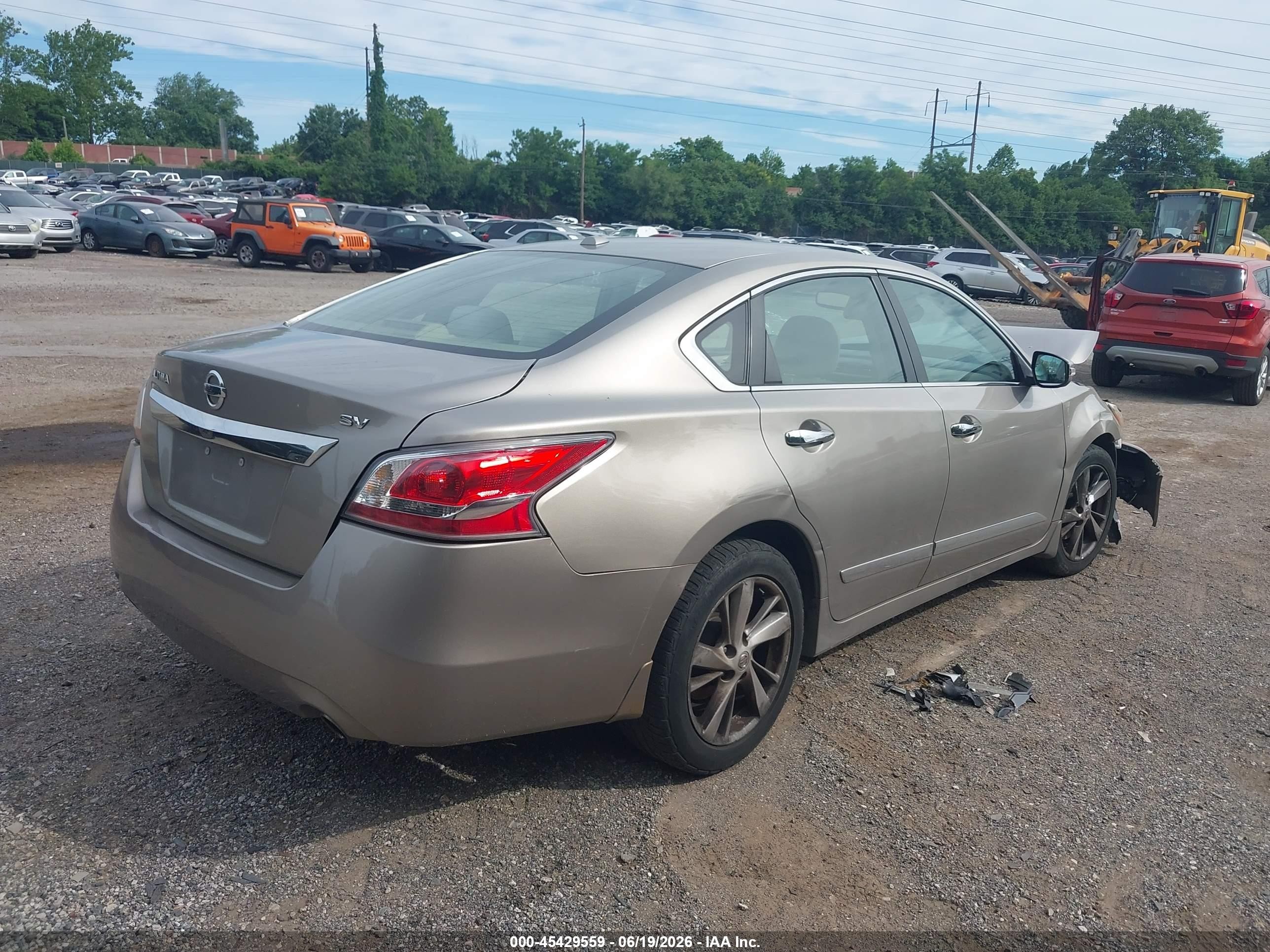2015 Nissan Altima 2.5 Sv Gold vin: 1N4AL3AP6FC107205