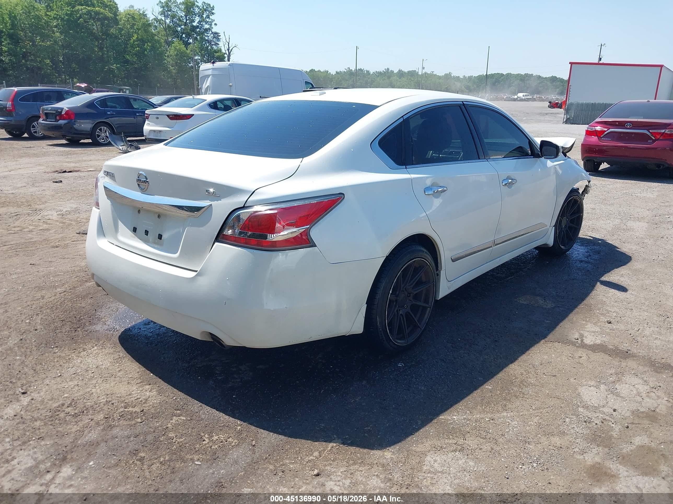 2015 Nissan Altima 2.5 Sl White vin: 1N4AL3AP6FC107690