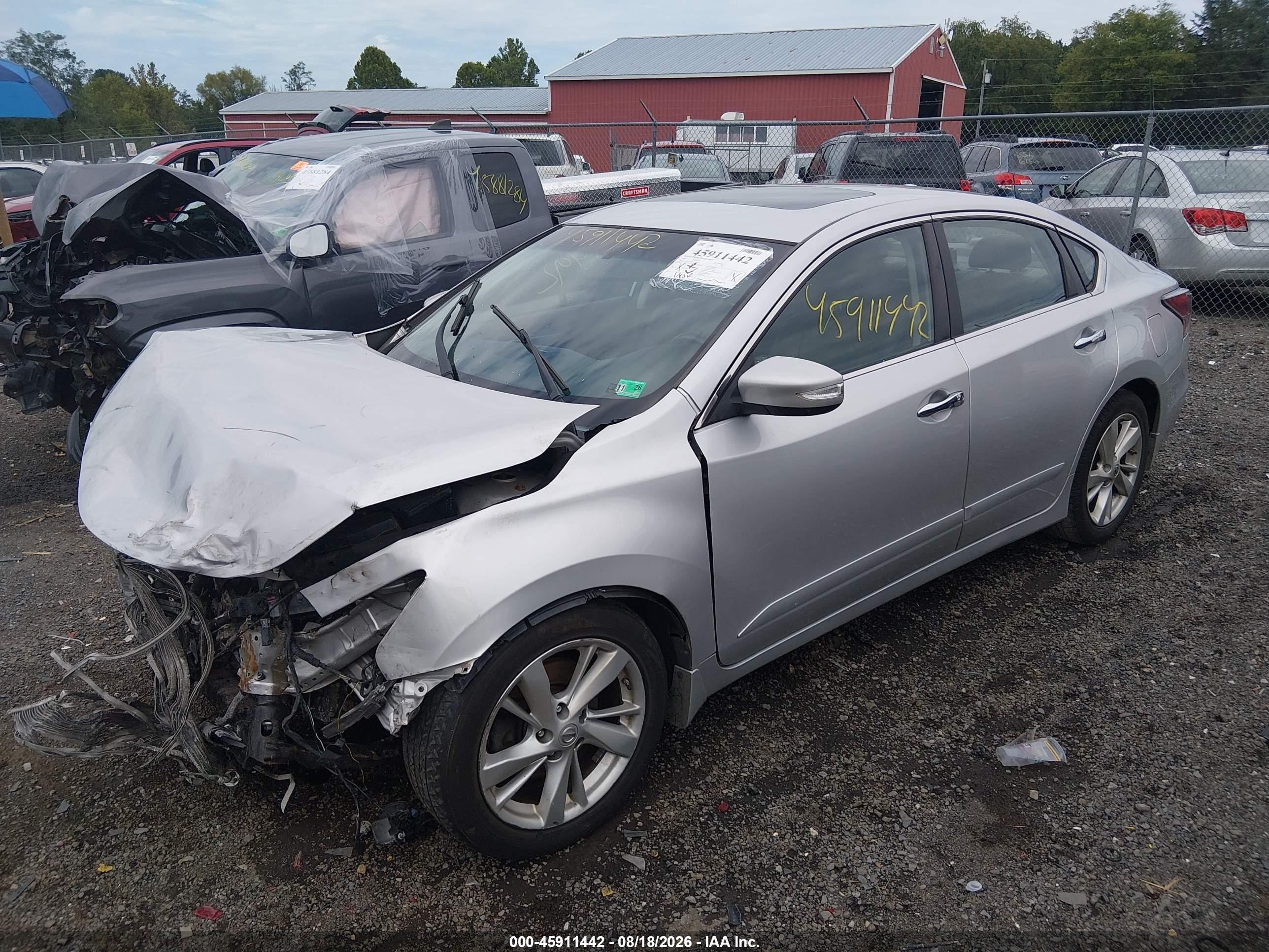 2015 Nissan Altima 2.5 Sl Silver vin: 1N4AL3AP6FC136414