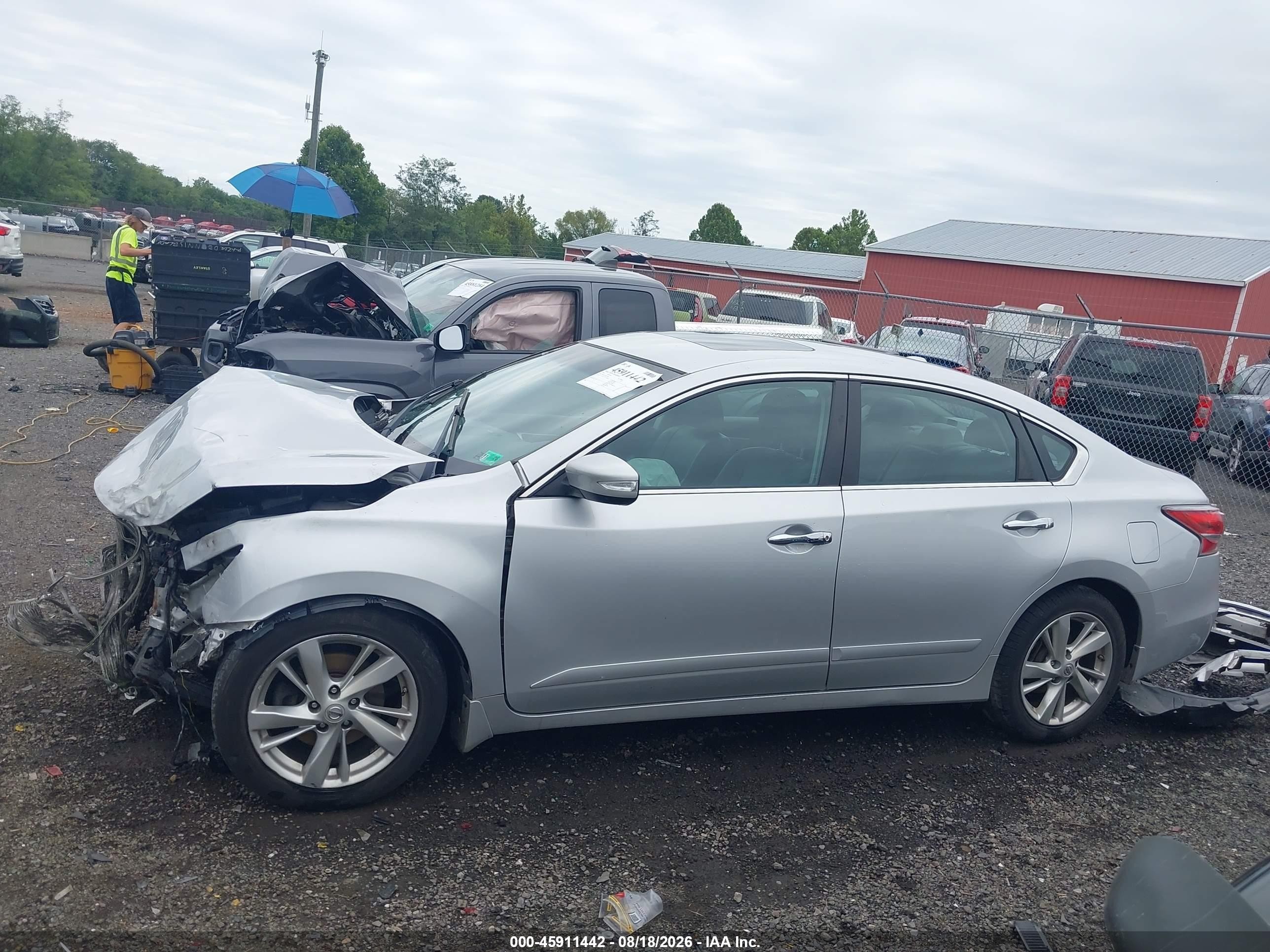 2015 Nissan Altima 2.5 Sl Silver vin: 1N4AL3AP6FC136414