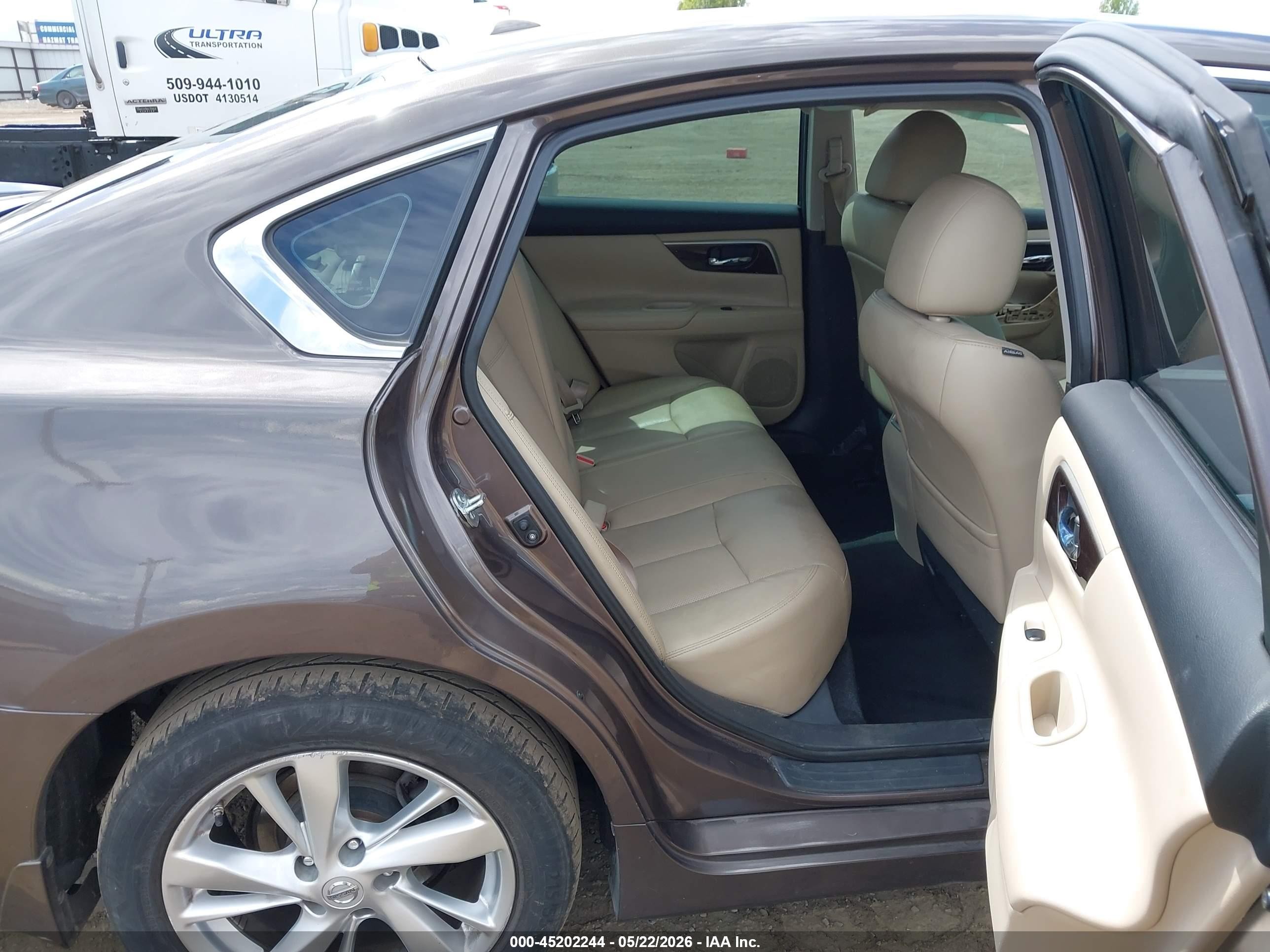 2015 Nissan Altima 2.5 Sl Brown vin: 1N4AL3AP6FC147249