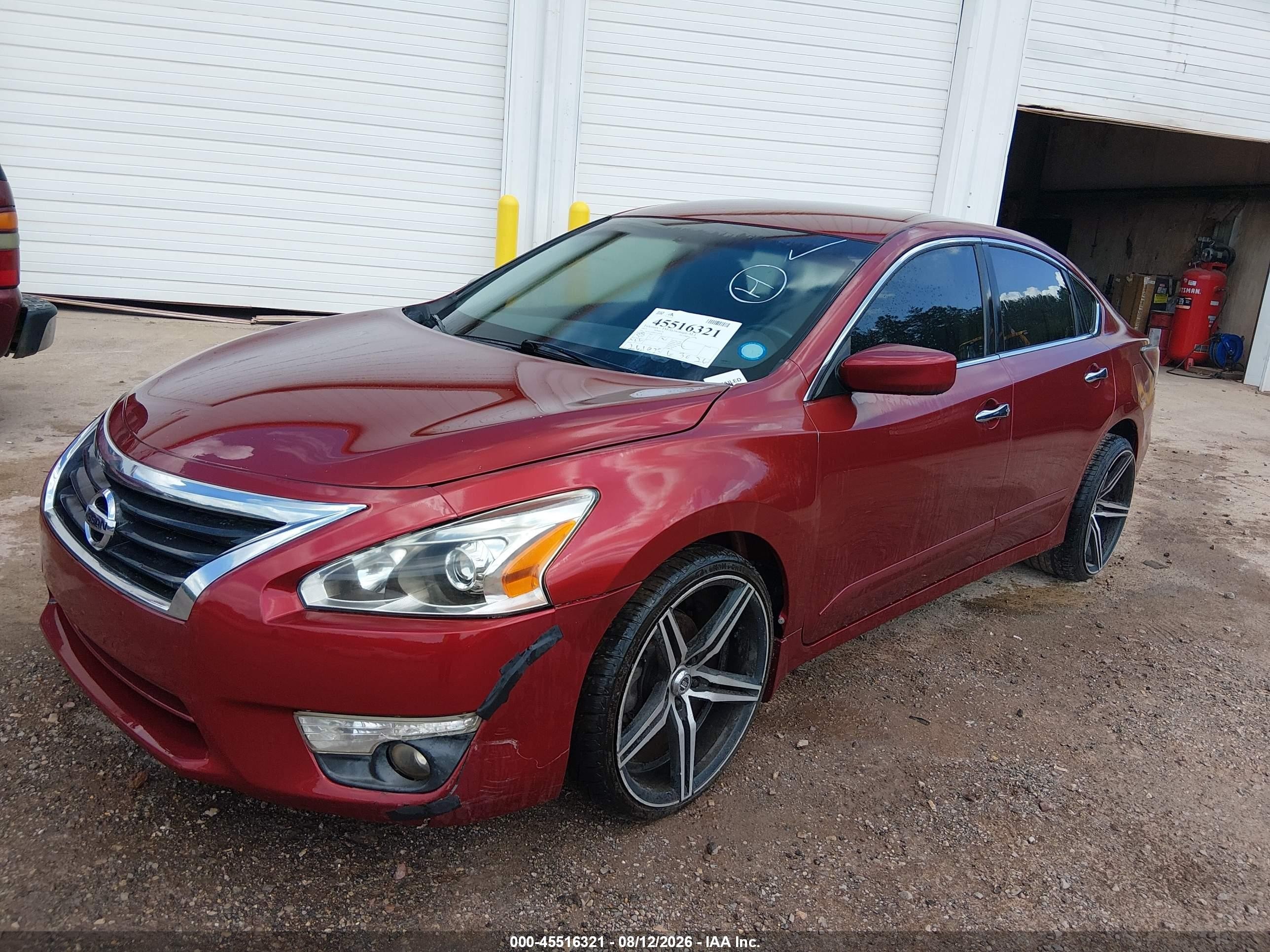 2015 Nissan Altima 2.5 Sv Red vin: 1N4AL3AP6FC152838
