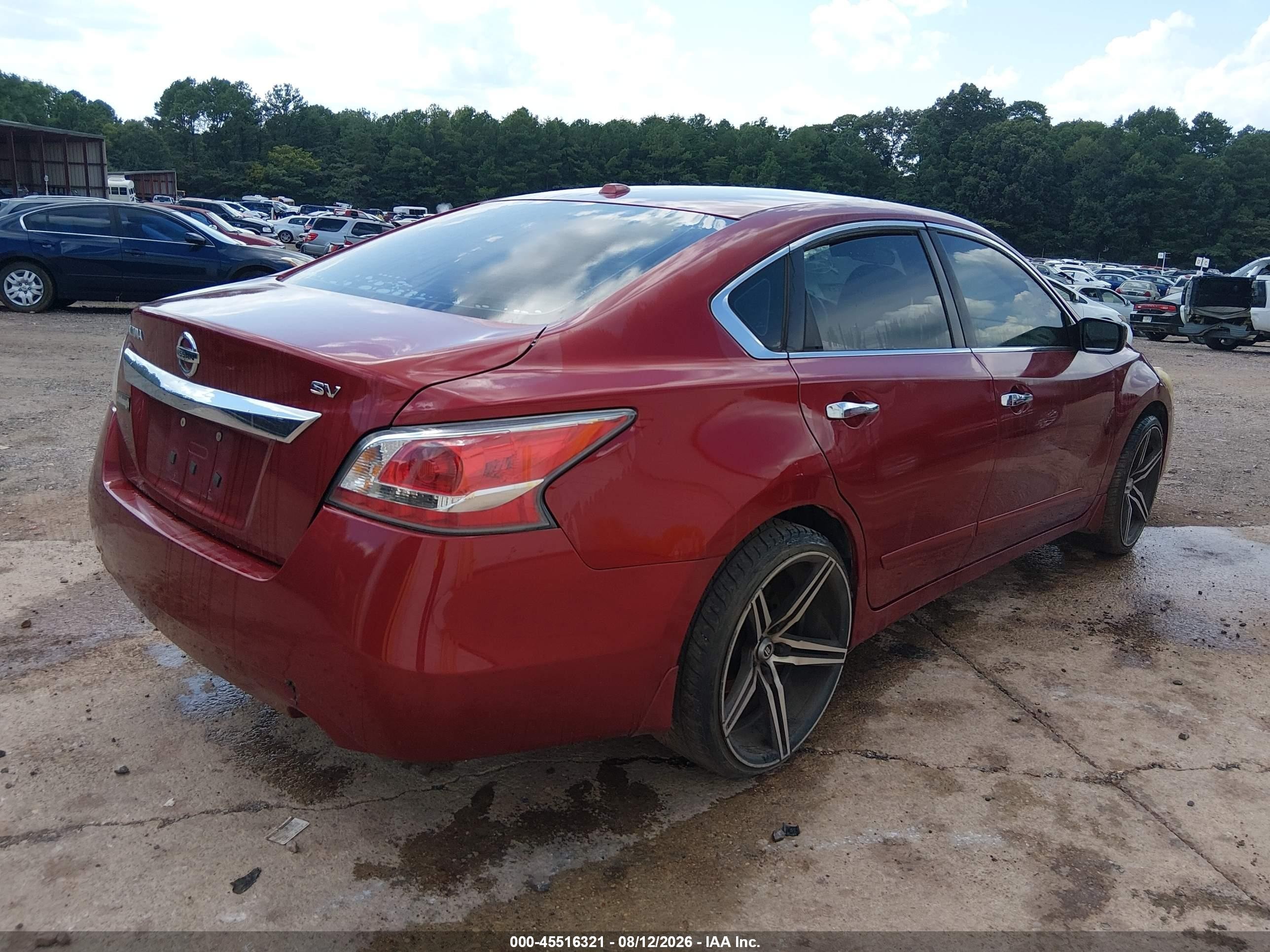 2015 Nissan Altima 2.5 Sv Red vin: 1N4AL3AP6FC152838