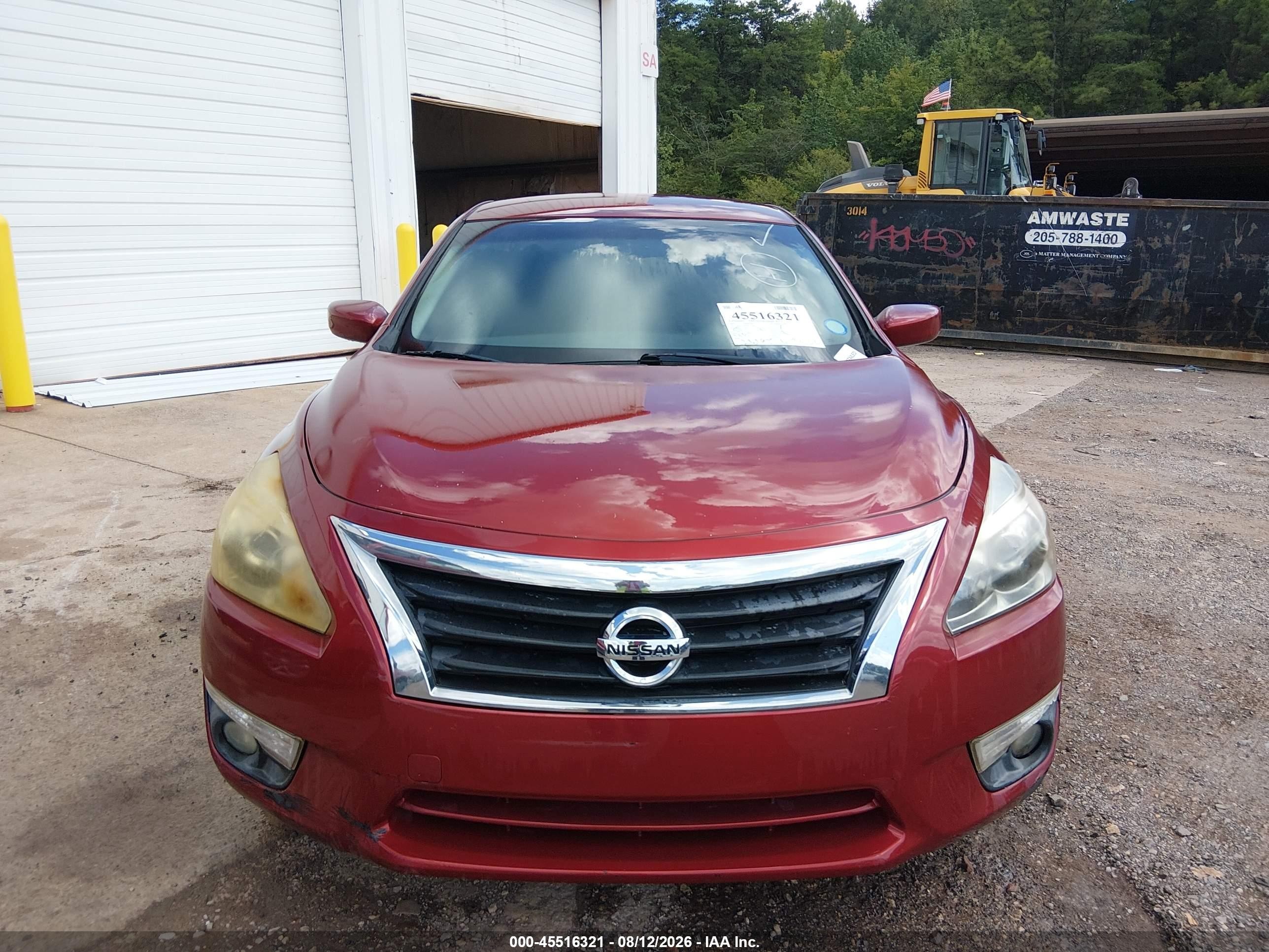 2015 Nissan Altima 2.5 Sv Red vin: 1N4AL3AP6FC152838