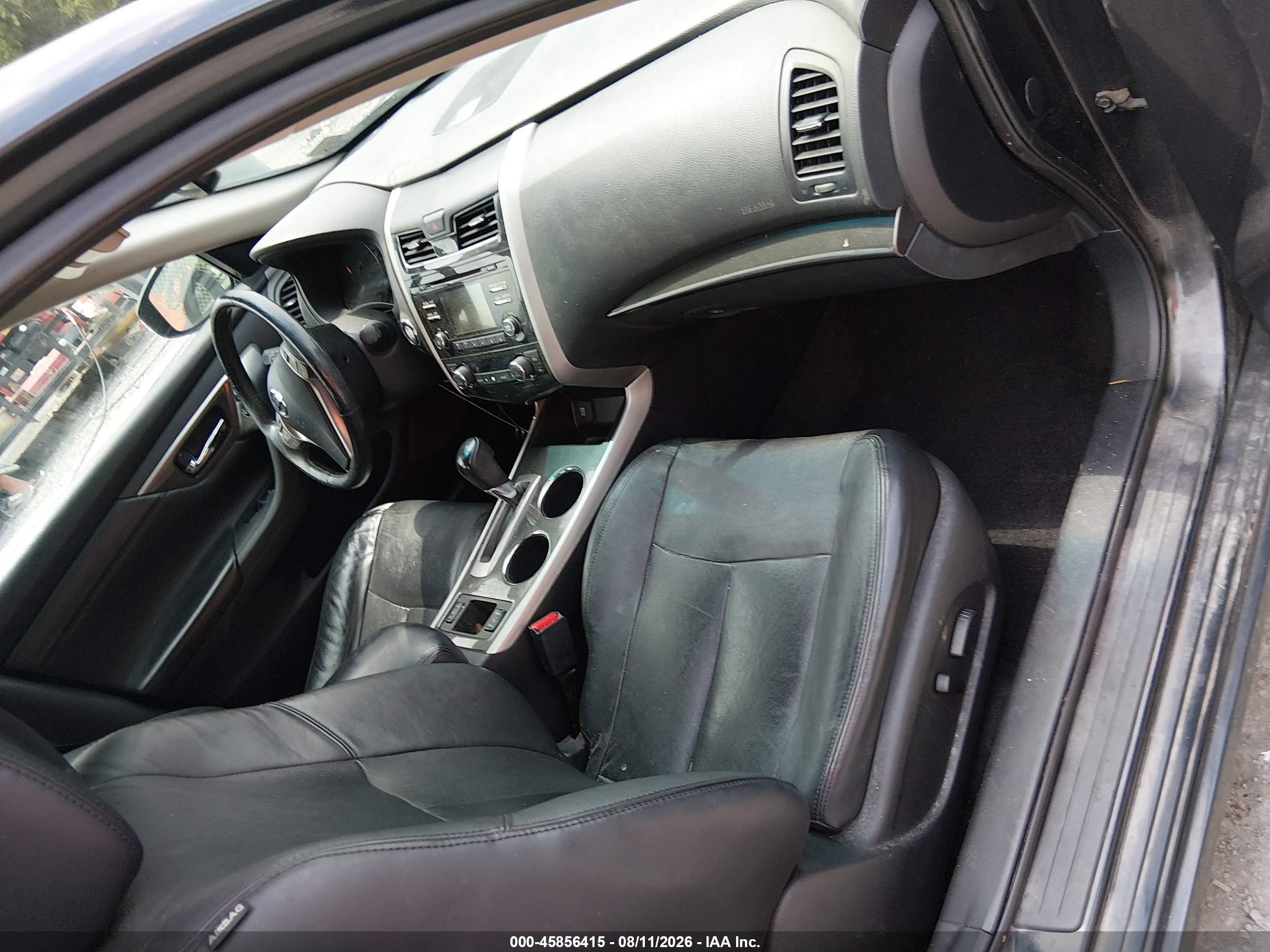 2015 Nissan Altima 2.5 Sl Black vin: 1N4AL3AP6FC154959