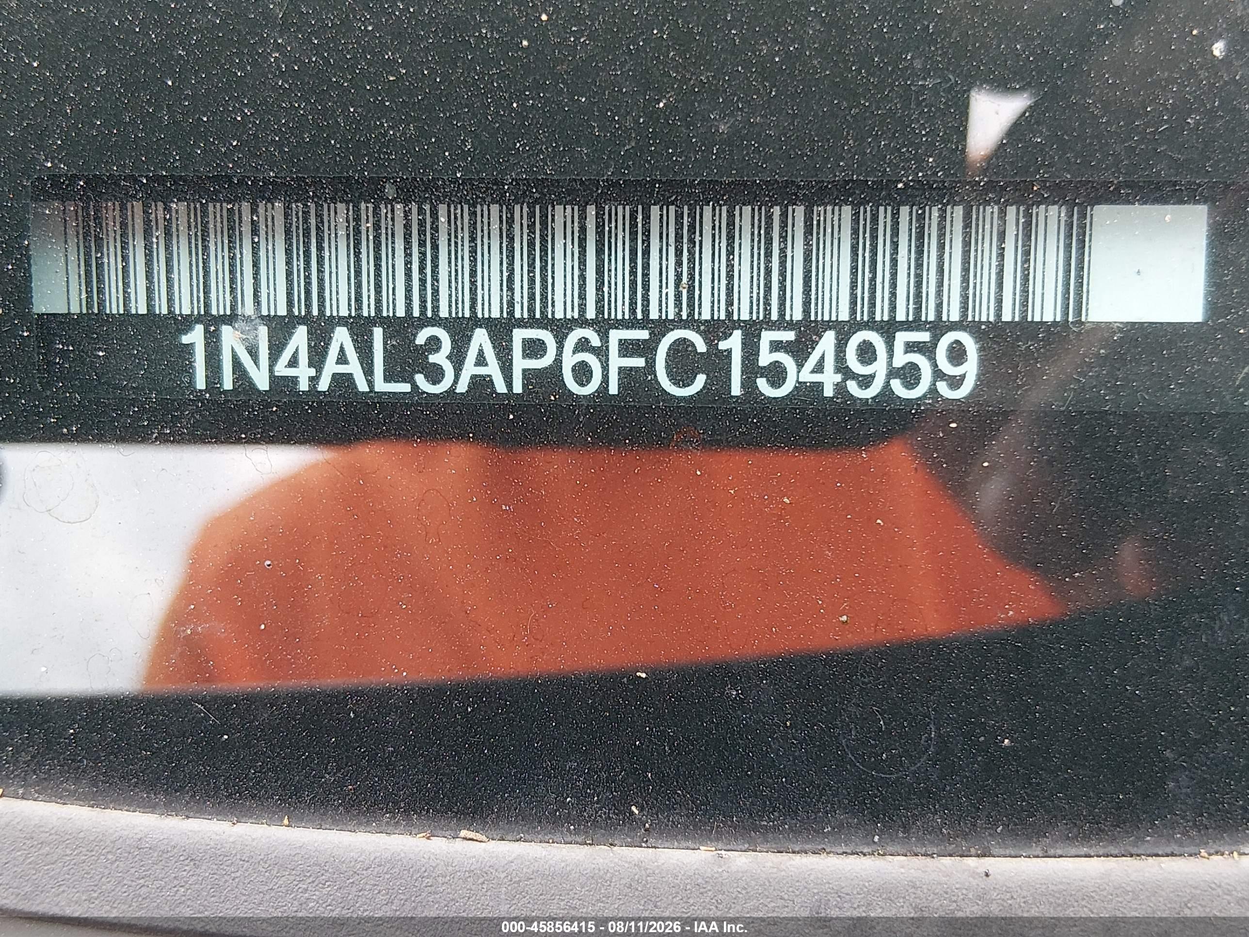 2015 Nissan Altima 2.5 Sl Black vin: 1N4AL3AP6FC154959