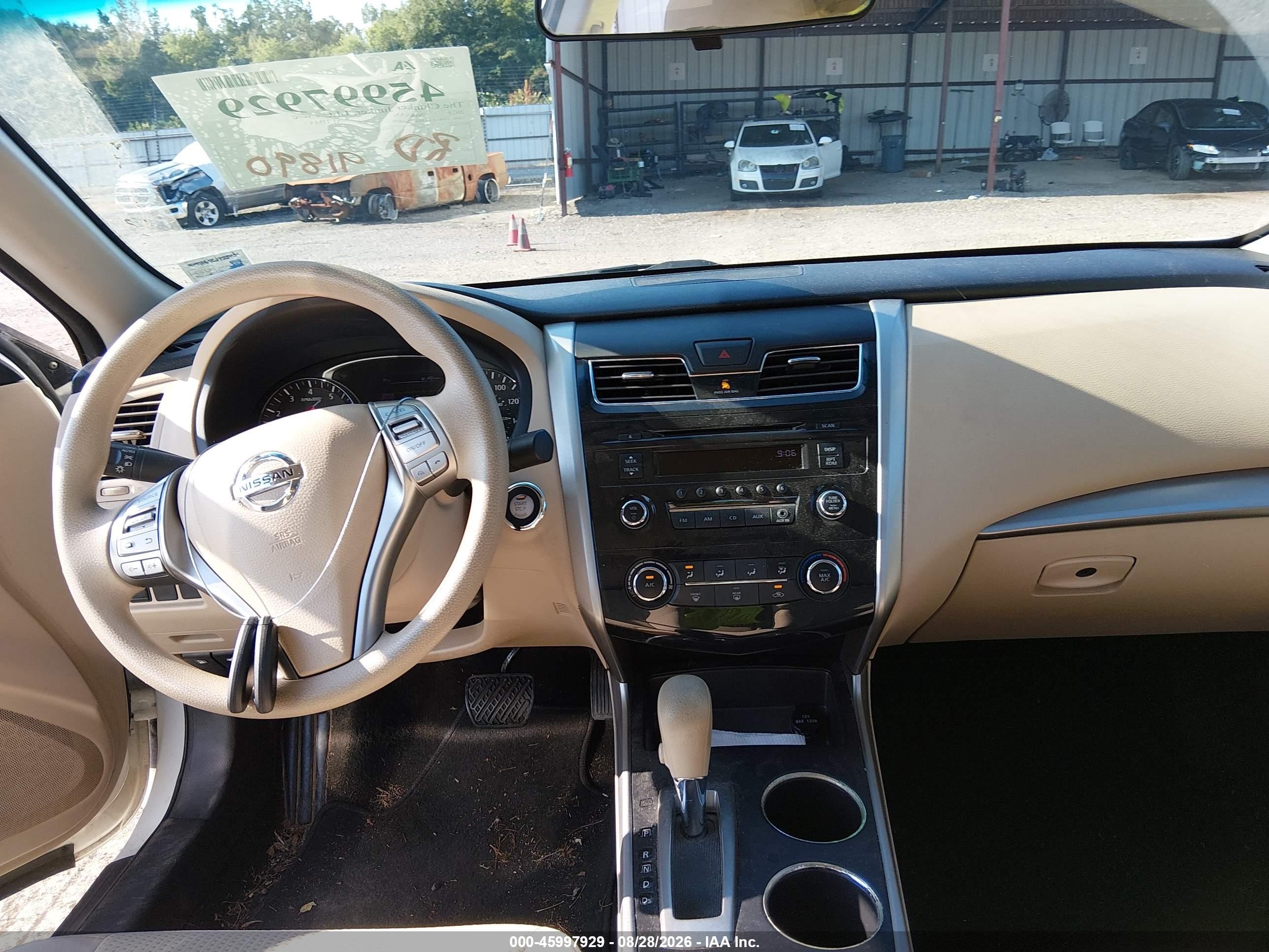 2015 Nissan Altima 2.5 S White vin: 1N4AL3AP6FC206879