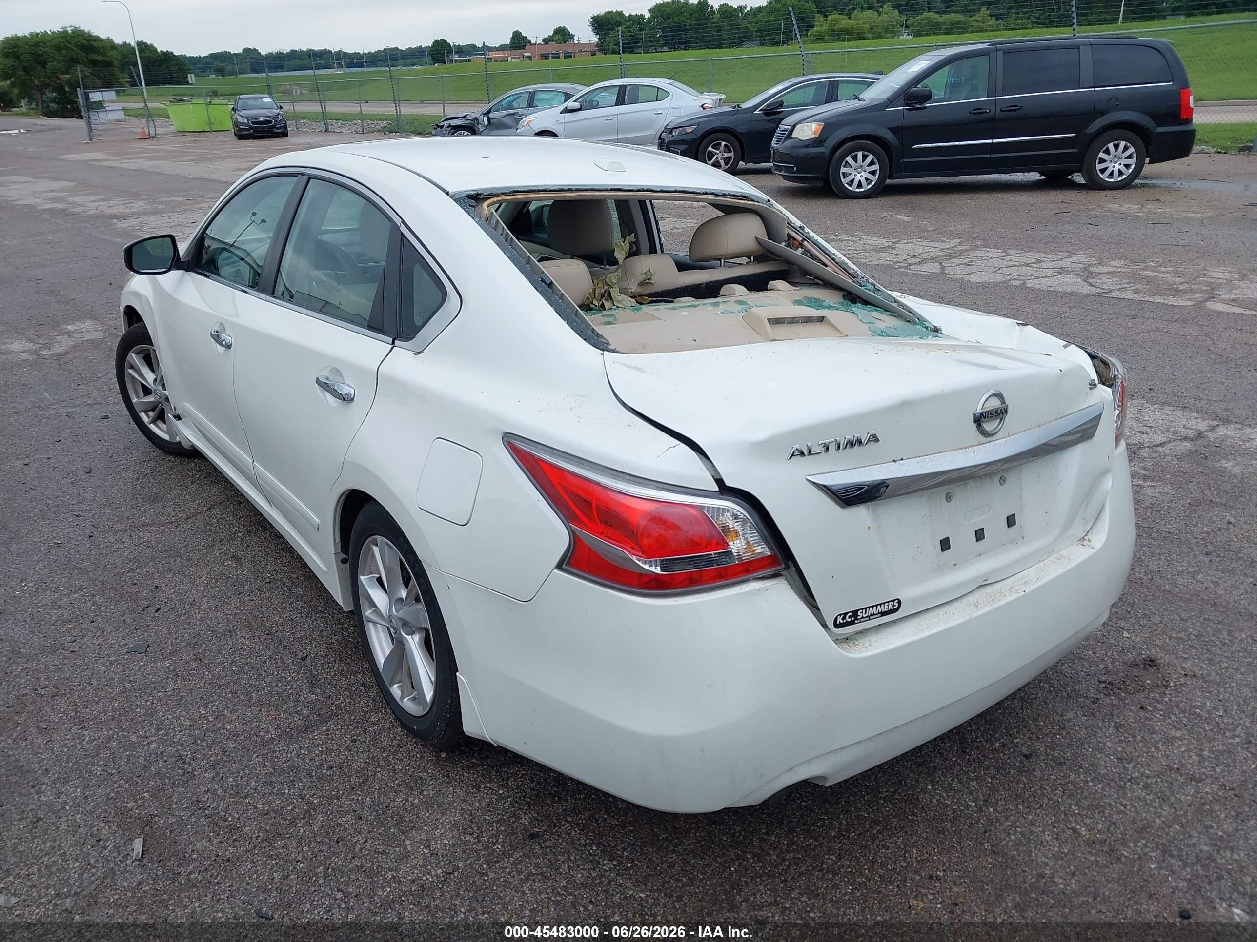 2015 Nissan Altima 2.5 Sl White vin: 1N4AL3AP6FC214125