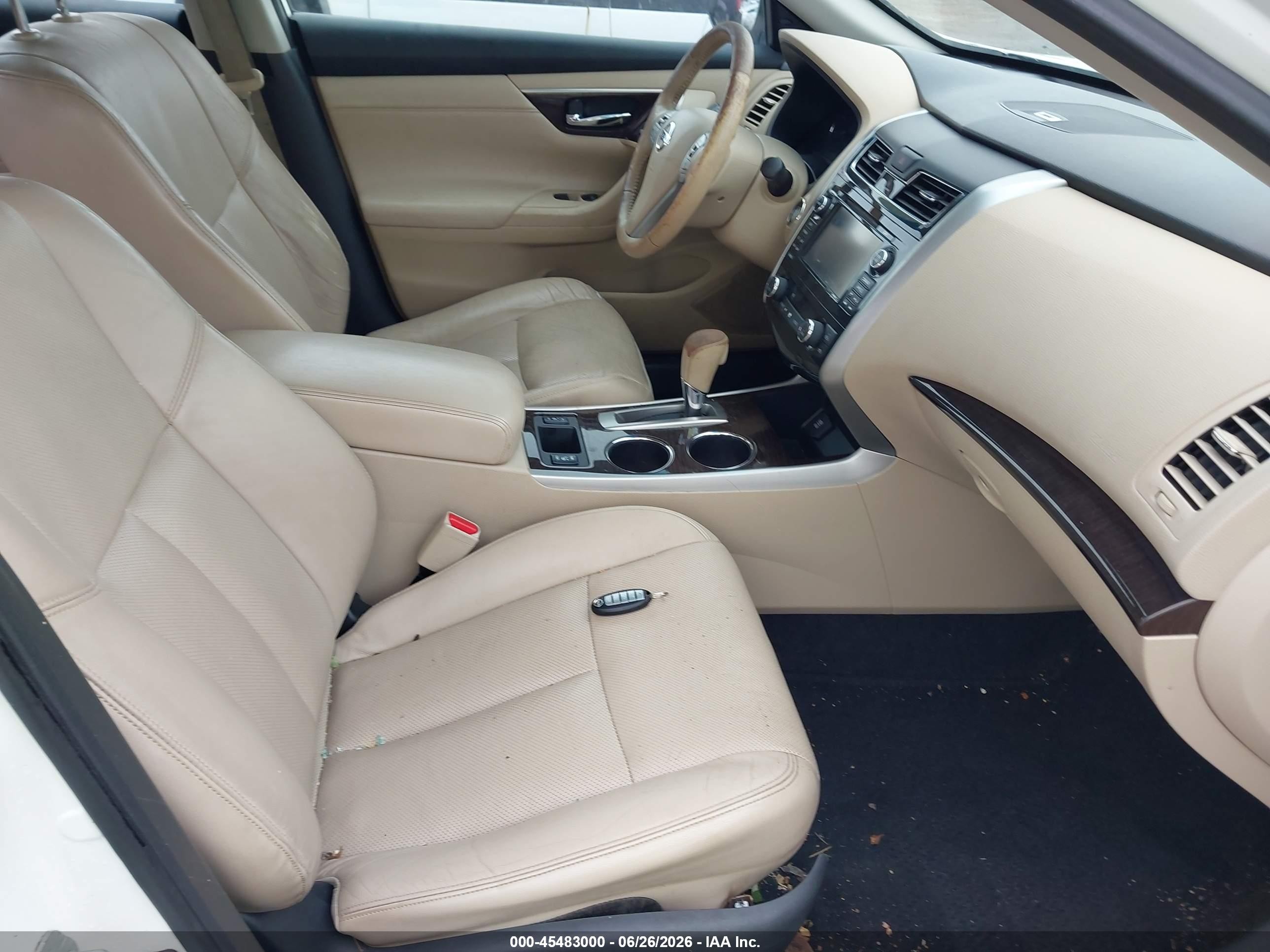 2015 Nissan Altima 2.5 Sl White vin: 1N4AL3AP6FC214125