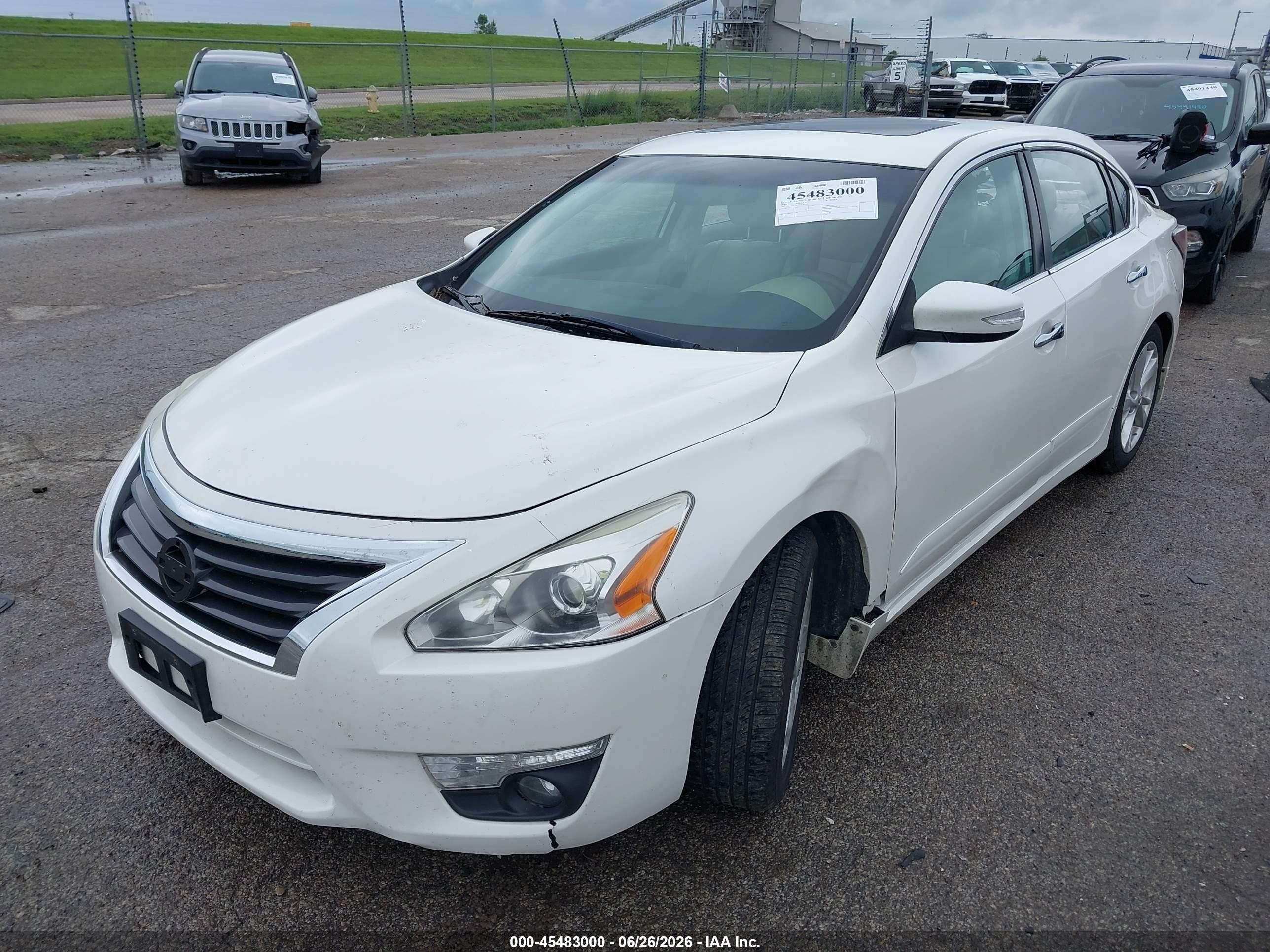 2015 Nissan Altima 2.5 Sl White vin: 1N4AL3AP6FC214125