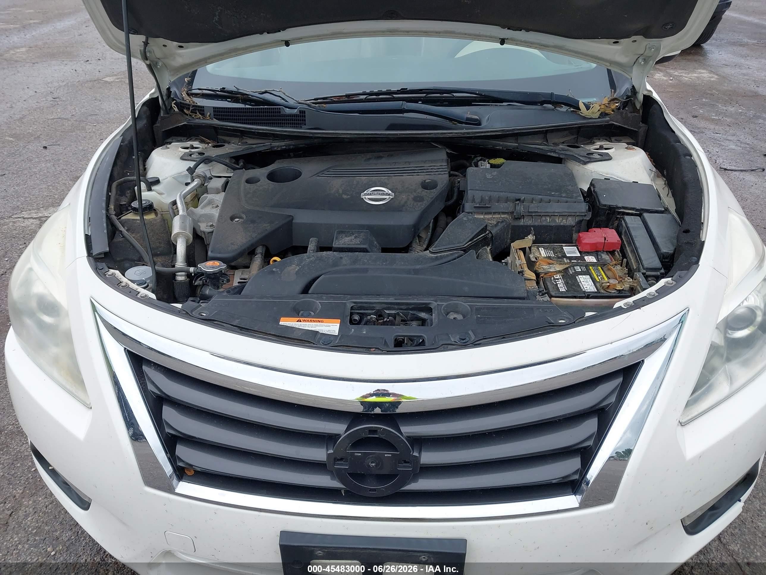 2015 Nissan Altima 2.5 Sl White vin: 1N4AL3AP6FC214125