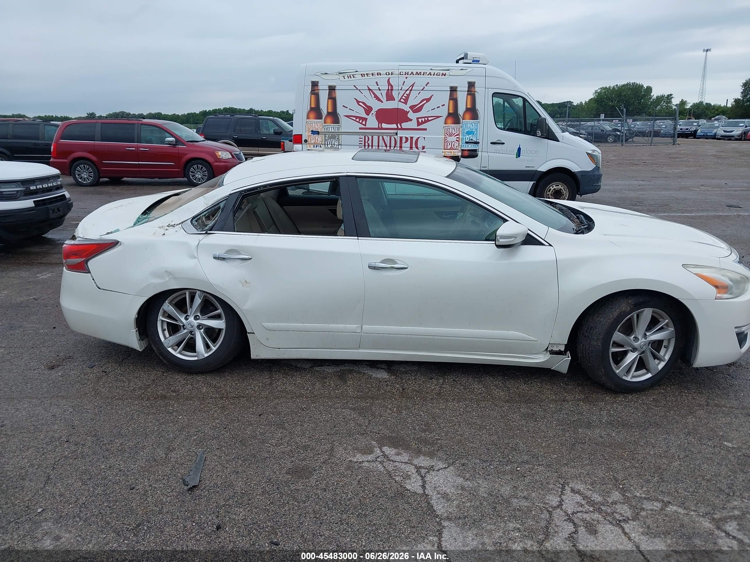 2015 Nissan Altima 2.5 Sl White vin: 1N4AL3AP6FC214125