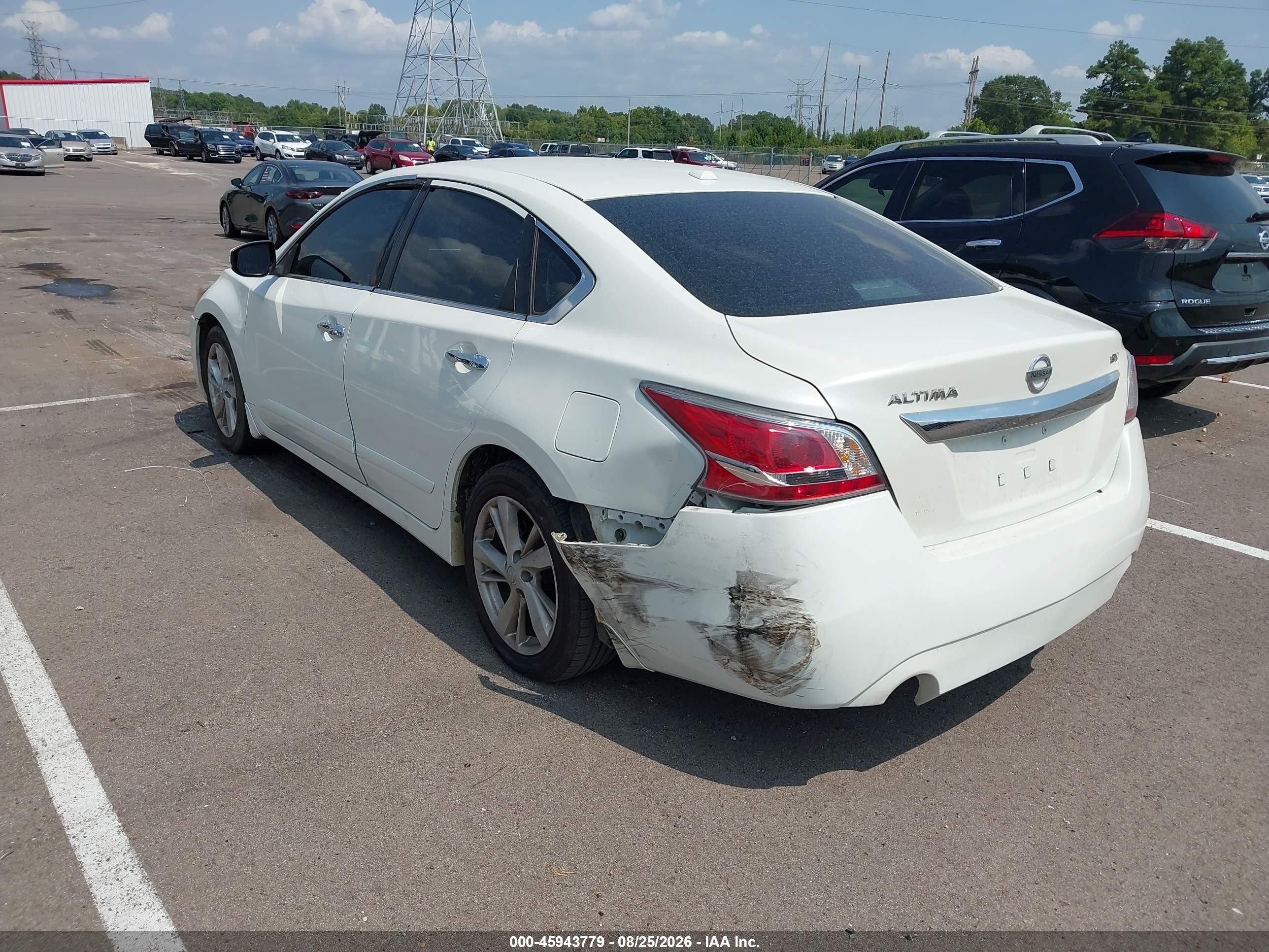 2015 Nissan Altima 2.5 Sv White vin: 1N4AL3AP6FC218532