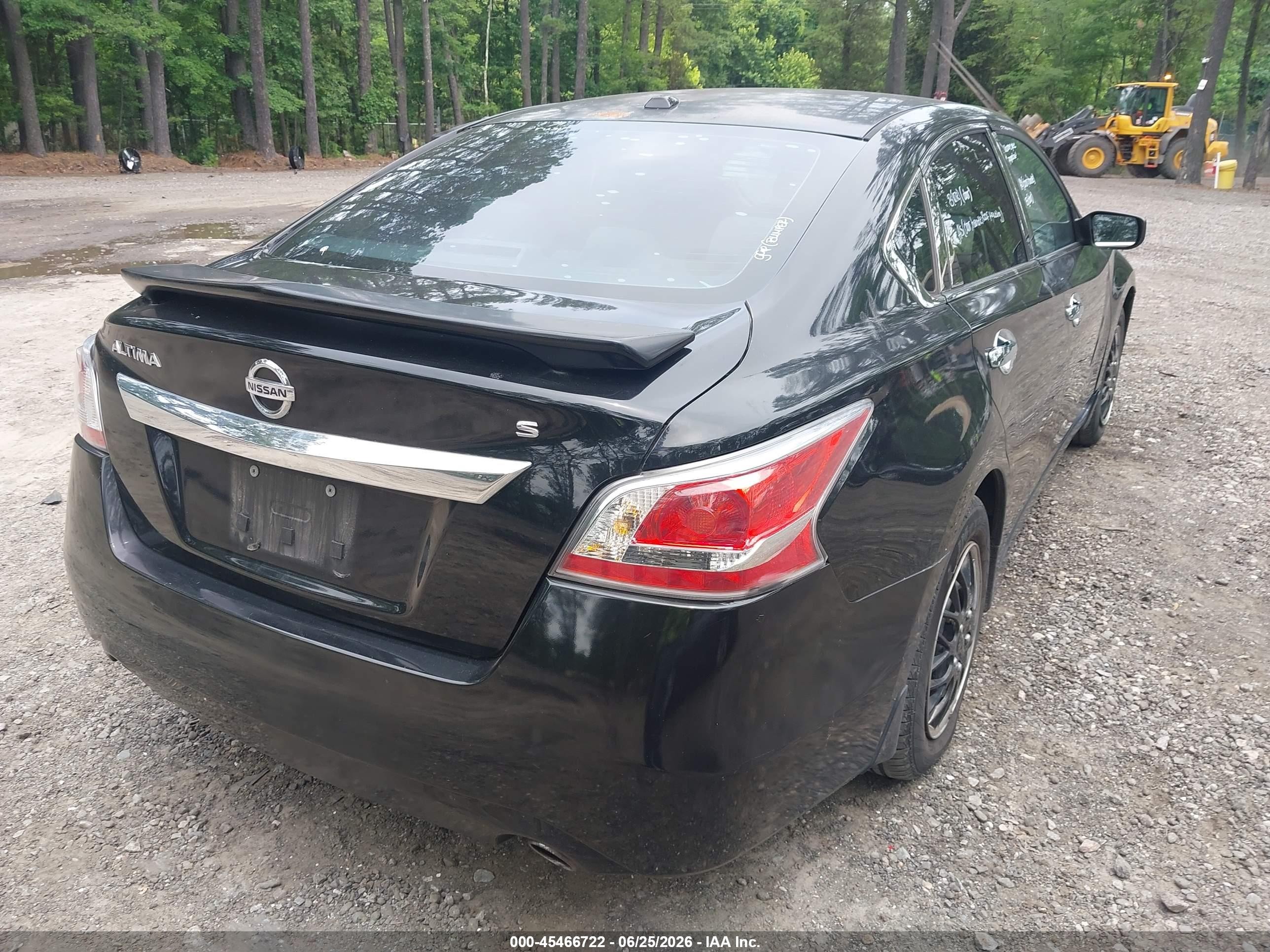 2015 Nissan Altima 2.5 S Black vin: 1N4AL3AP6FC258609