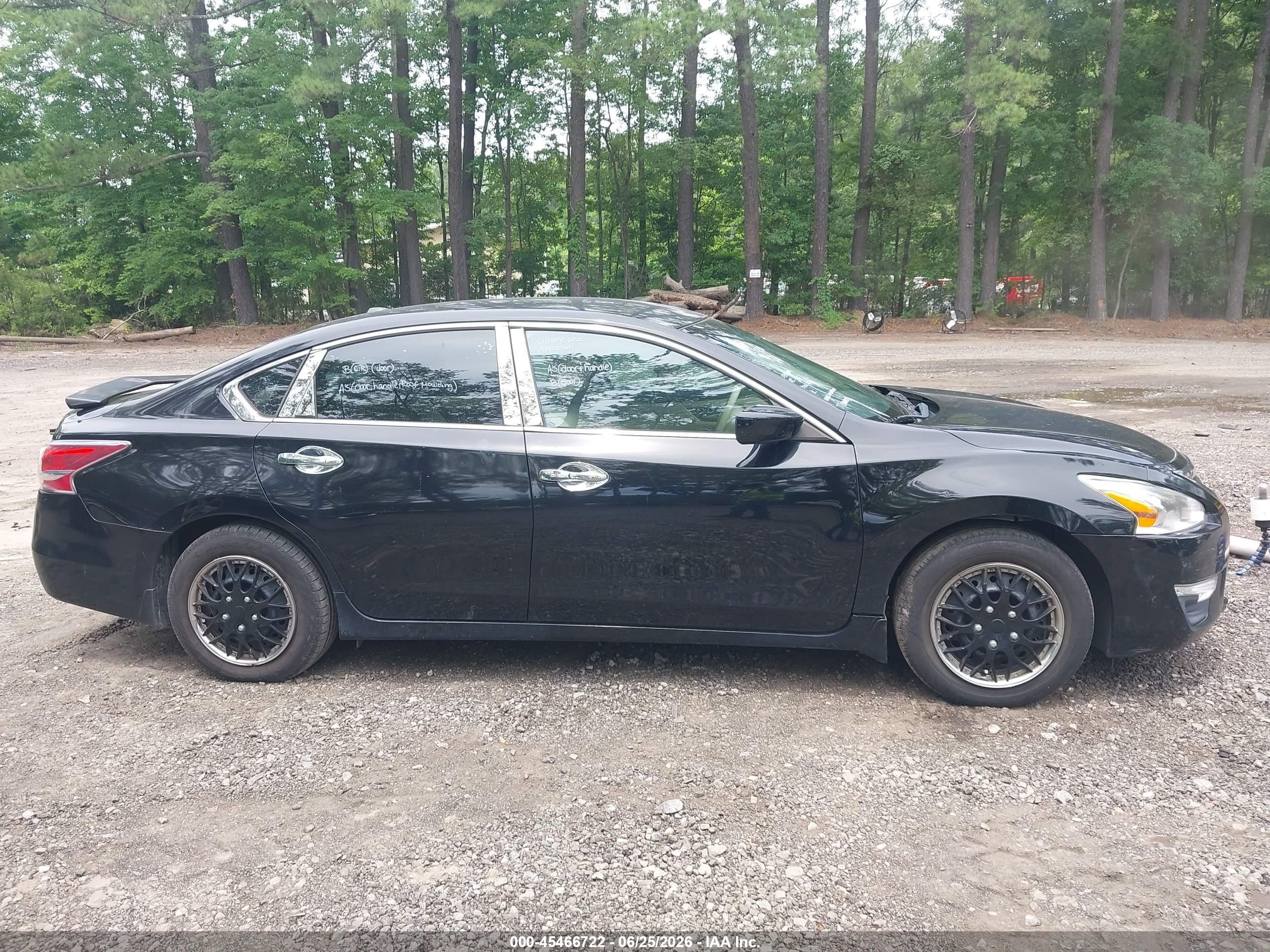 2015 Nissan Altima 2.5 S Black vin: 1N4AL3AP6FC258609