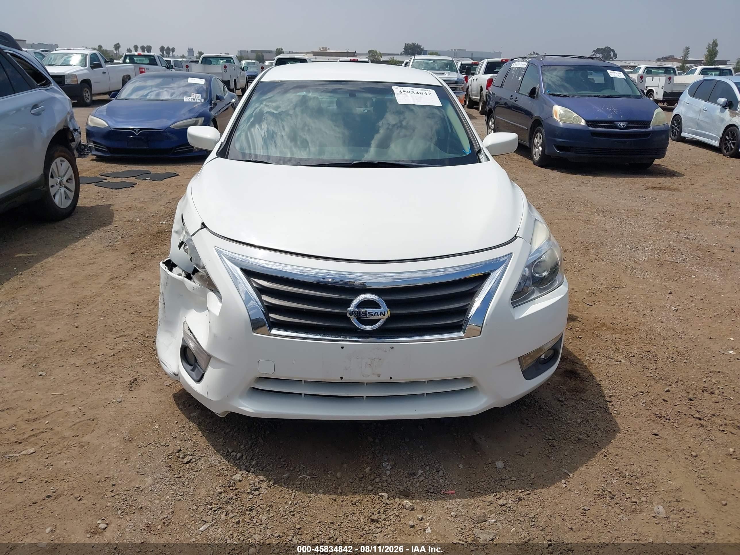 2015 Nissan Altima 2.5 Sv White vin: 1N4AL3AP6FC259193
