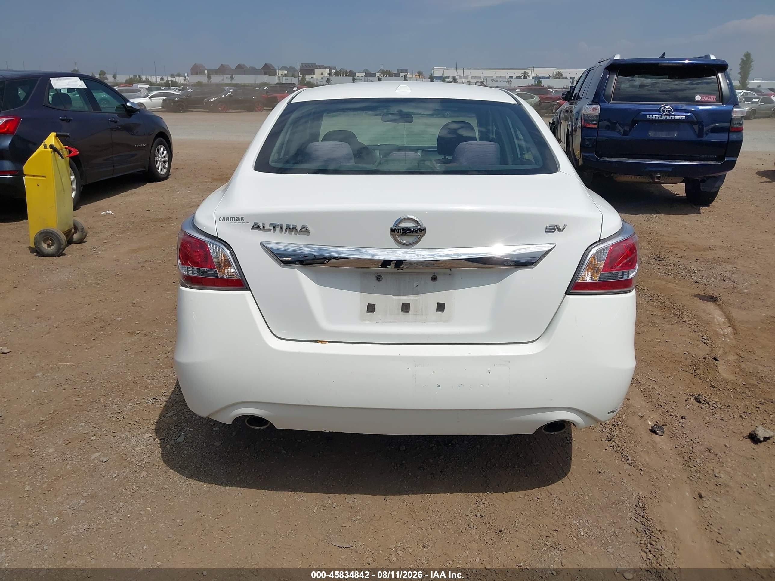 2015 Nissan Altima 2.5 Sv White vin: 1N4AL3AP6FC259193