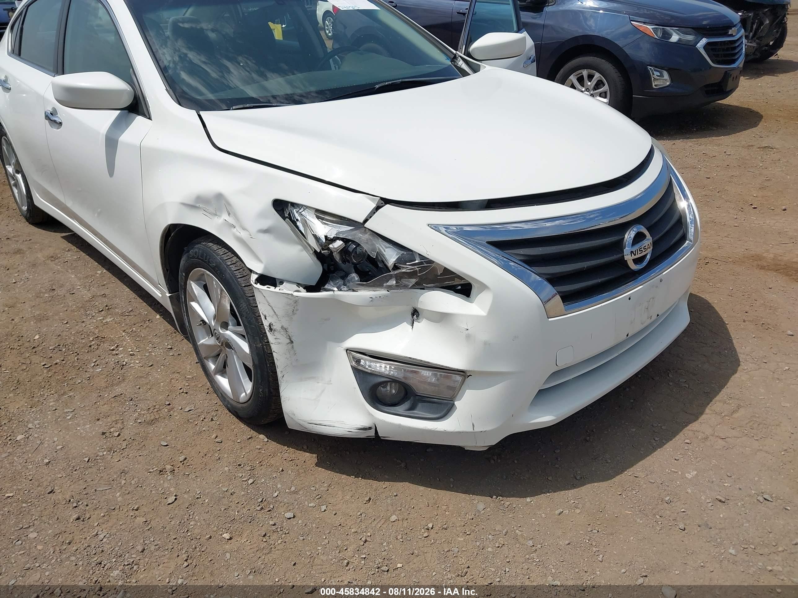2015 Nissan Altima 2.5 Sv White vin: 1N4AL3AP6FC259193