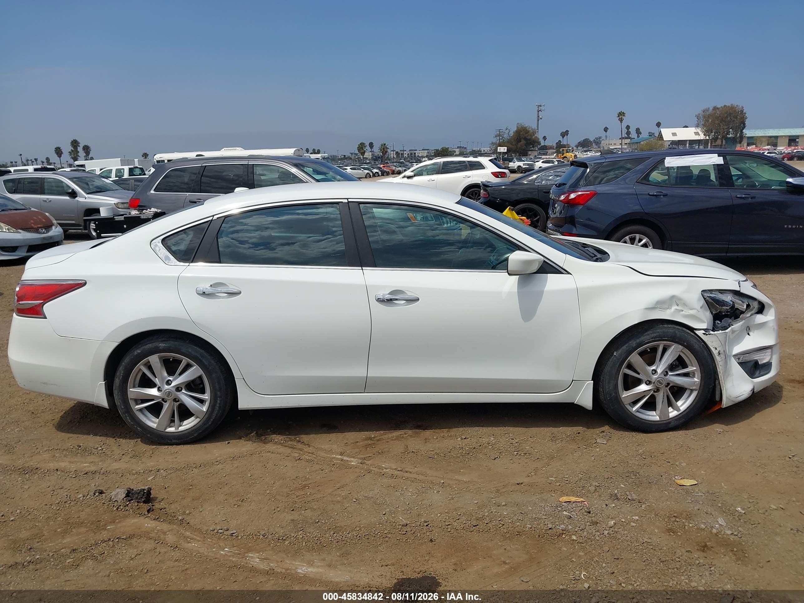 2015 Nissan Altima 2.5 Sv White vin: 1N4AL3AP6FC259193