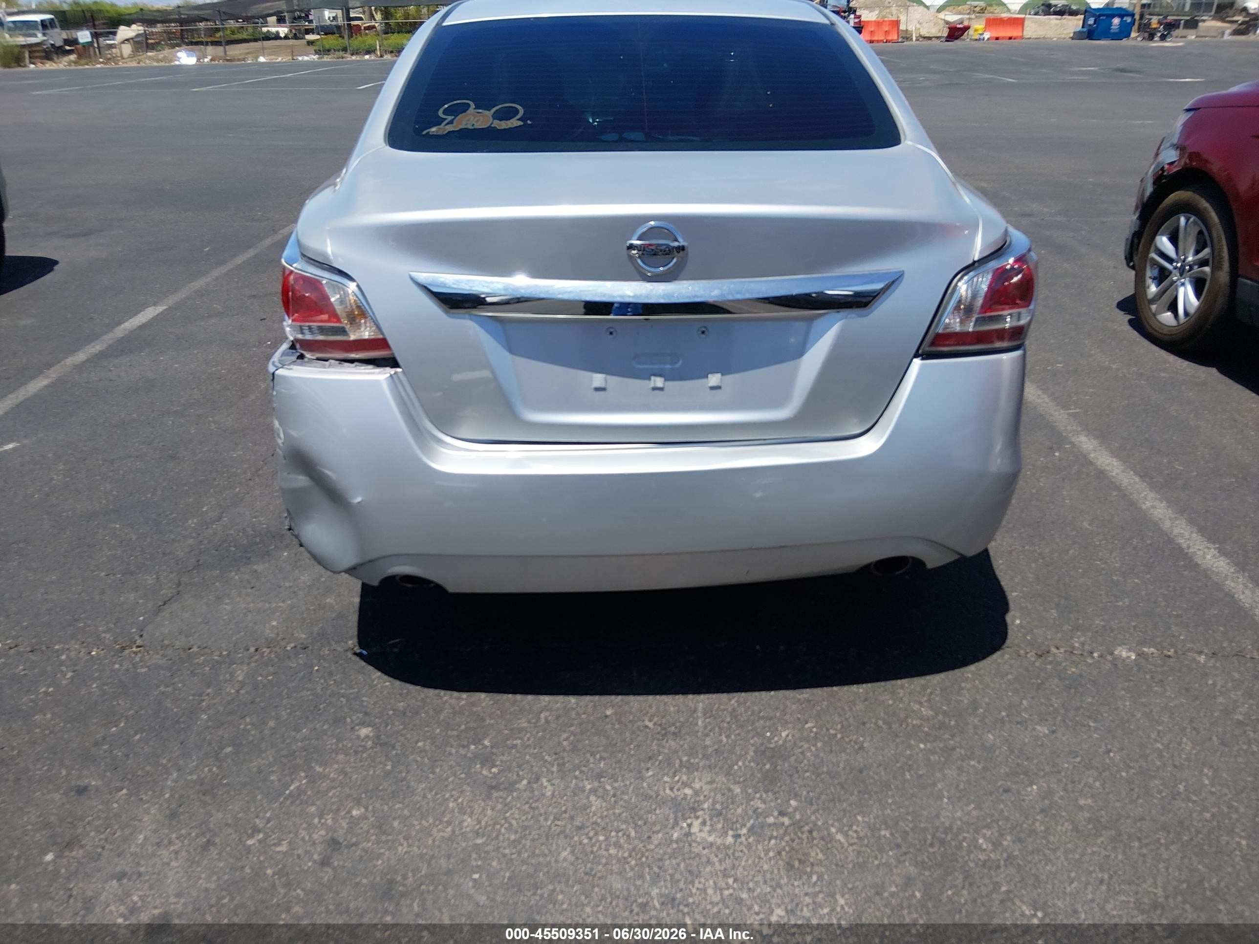 2015 Nissan Altima 2.5/2.5 S/2.5 Sl/2.5 Sv Silver vin: 1N4AL3AP6FC270016