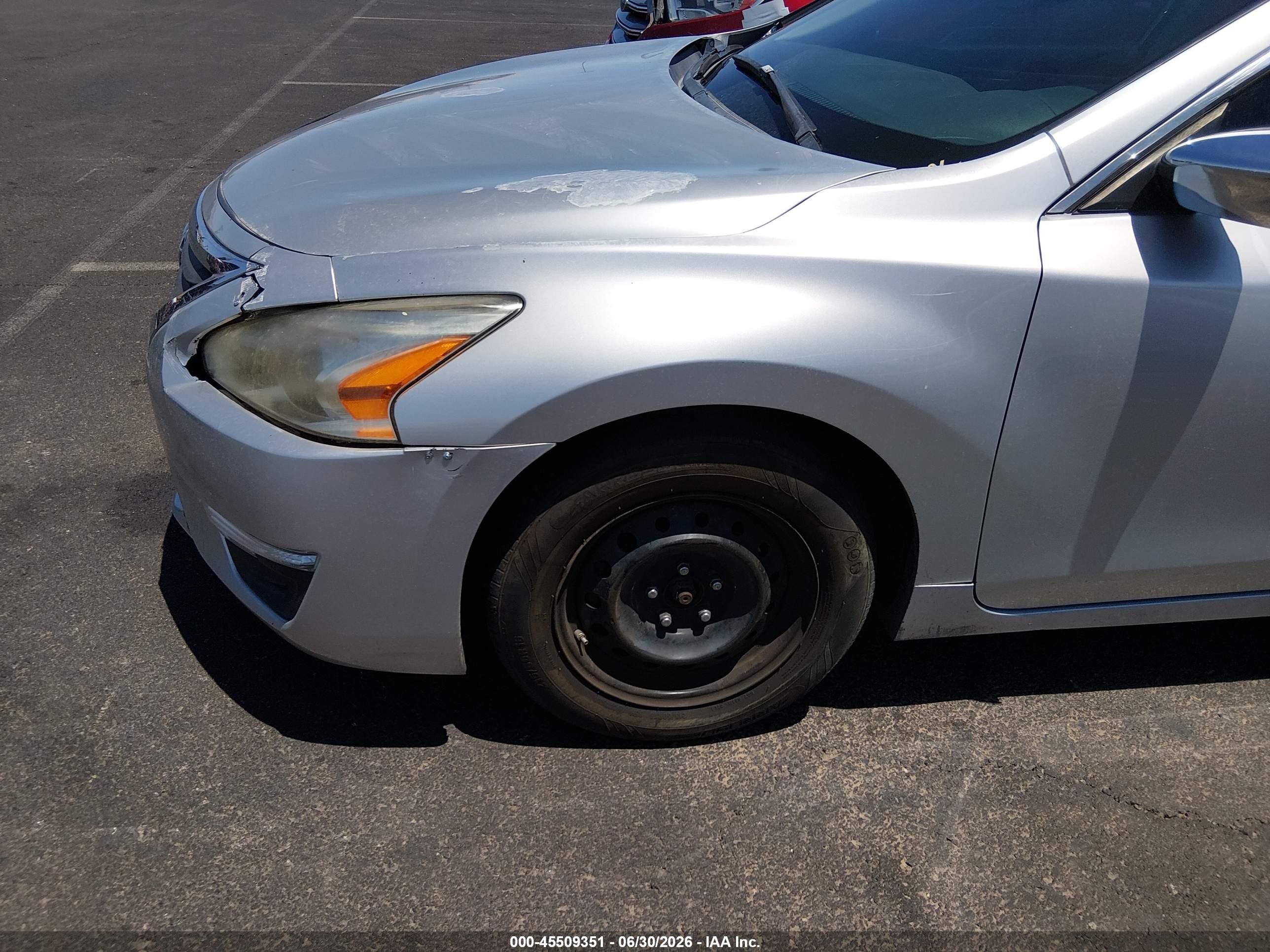 2015 Nissan Altima 2.5/2.5 S/2.5 Sl/2.5 Sv Silver vin: 1N4AL3AP6FC270016
