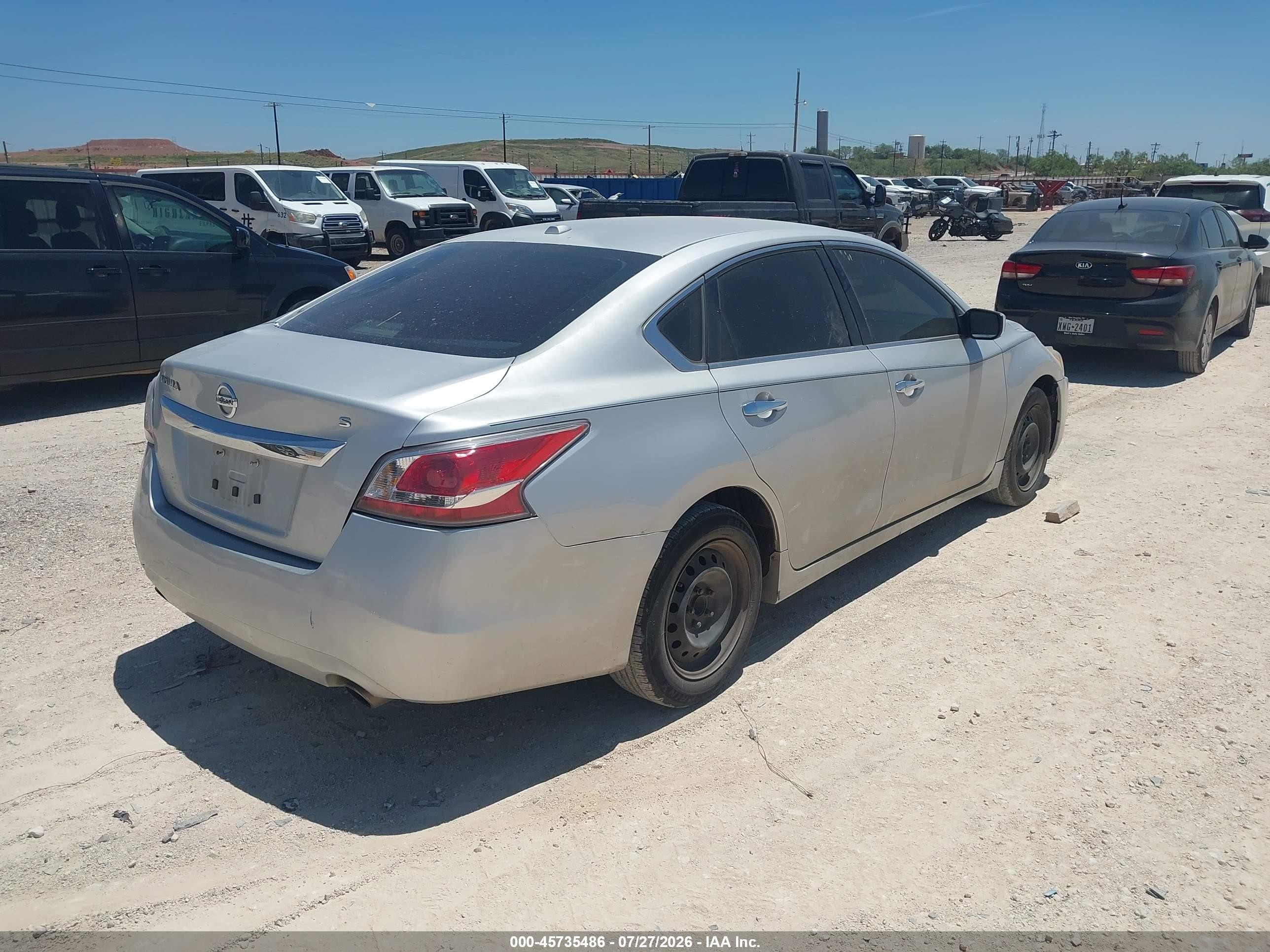 2015 Nissan Altima 2.5/2.5 S/2.5 Sl/2.5 Sv Silver vin: 1N4AL3AP6FC271456