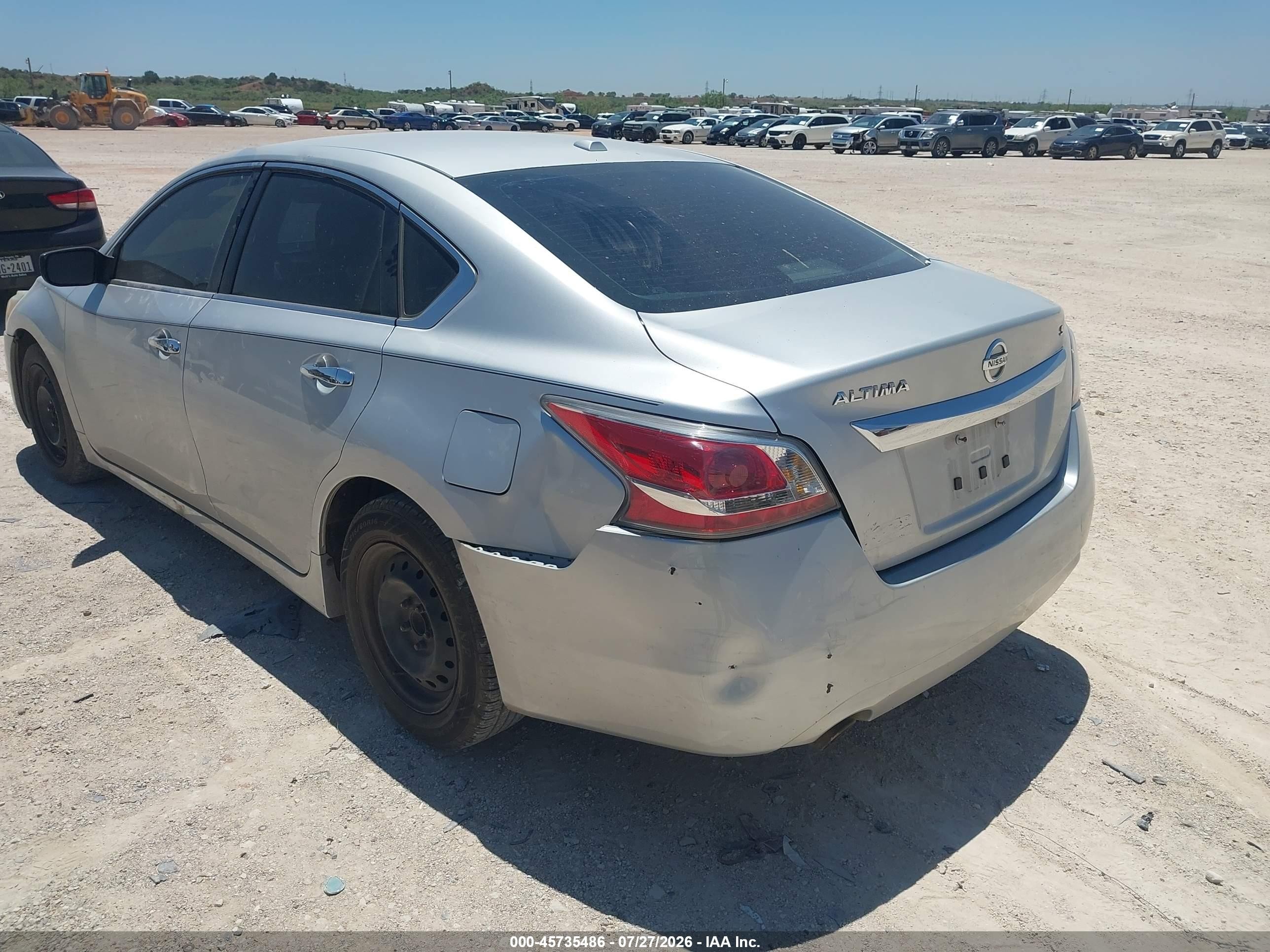 2015 Nissan Altima 2.5/2.5 S/2.5 Sl/2.5 Sv Silver vin: 1N4AL3AP6FC271456