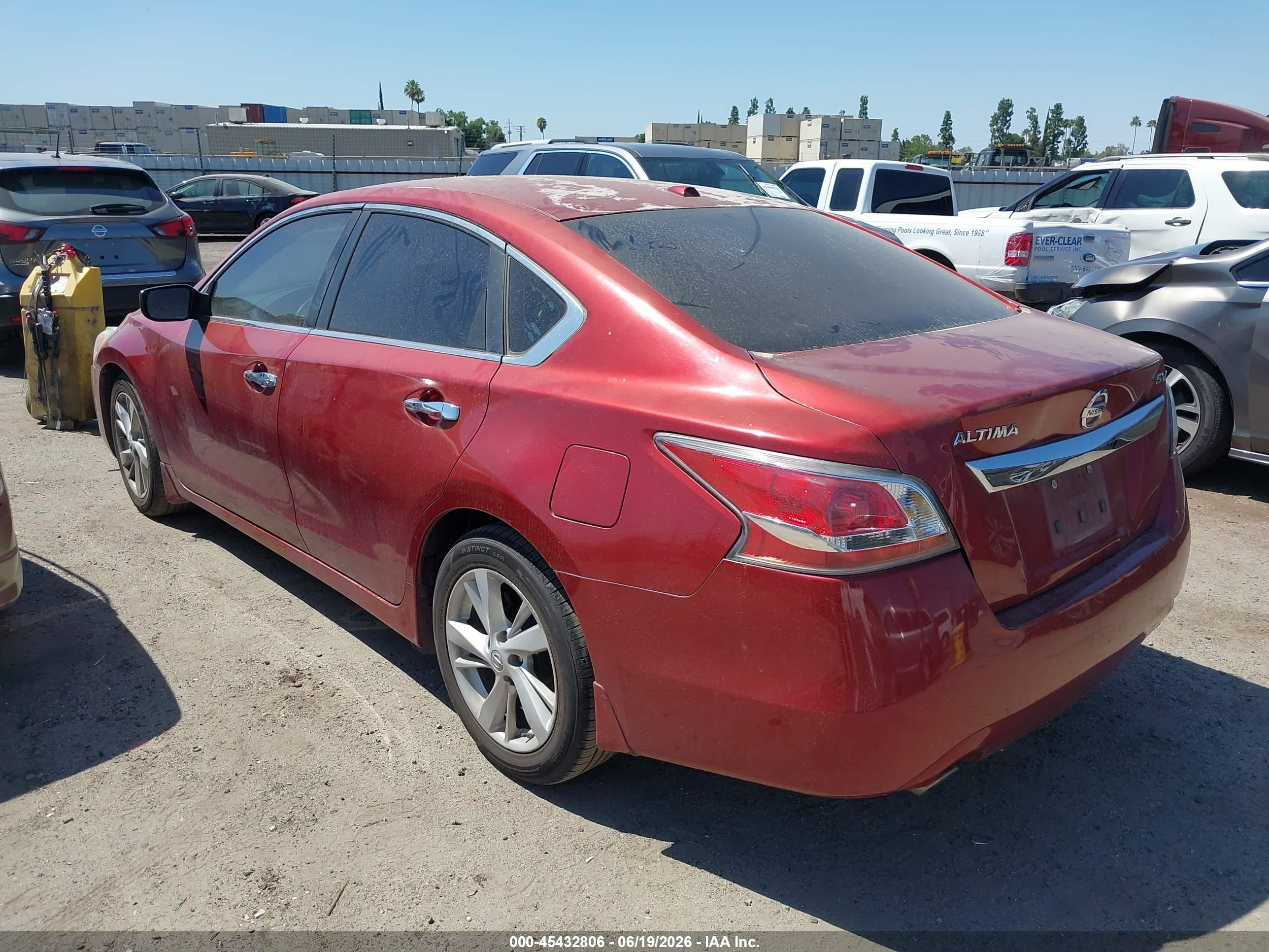 2015 Nissan Altima 2.5 Sv Red vin: 1N4AL3AP6FC296020