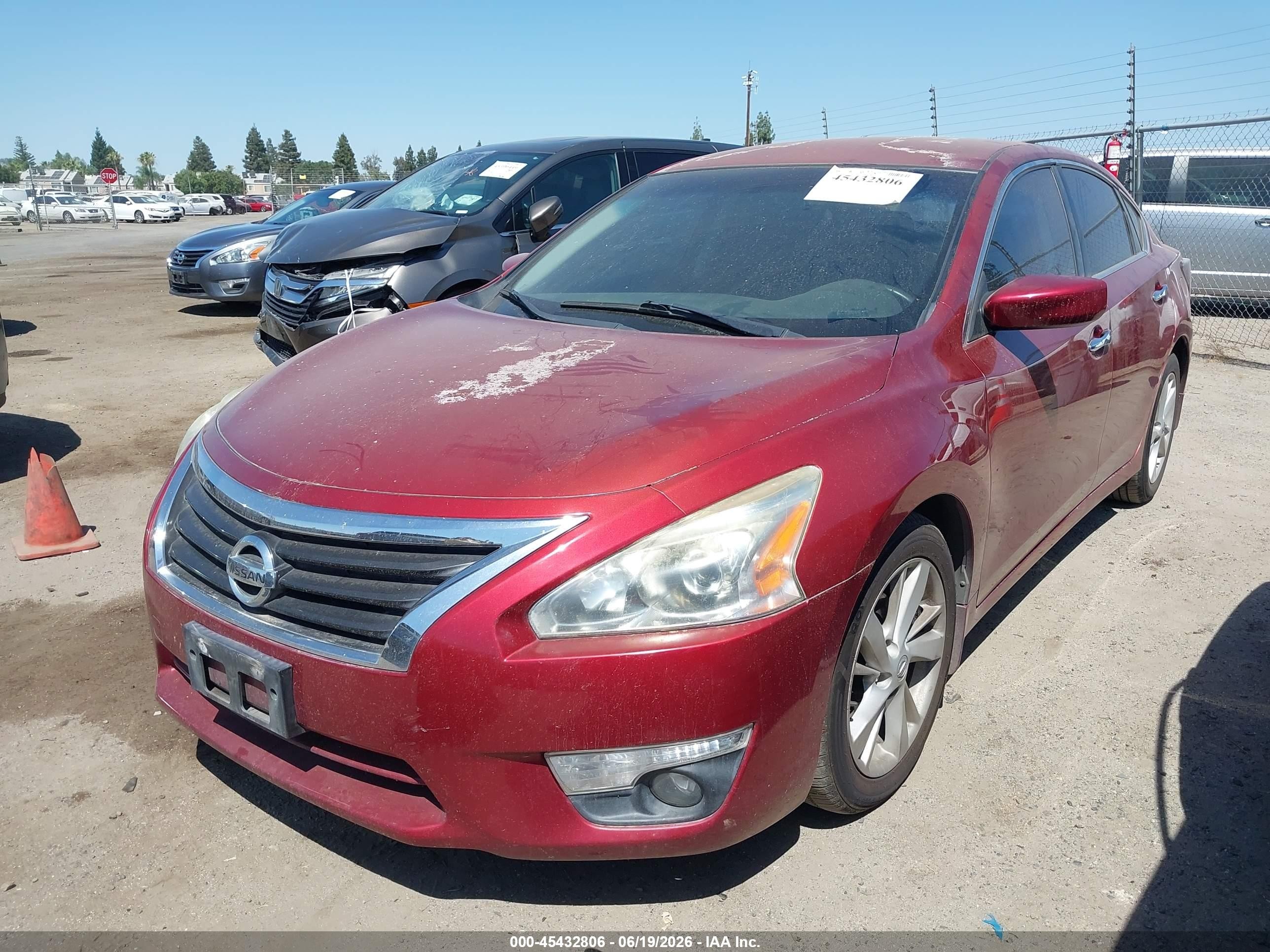 2015 Nissan Altima 2.5 Sv Red vin: 1N4AL3AP6FC296020