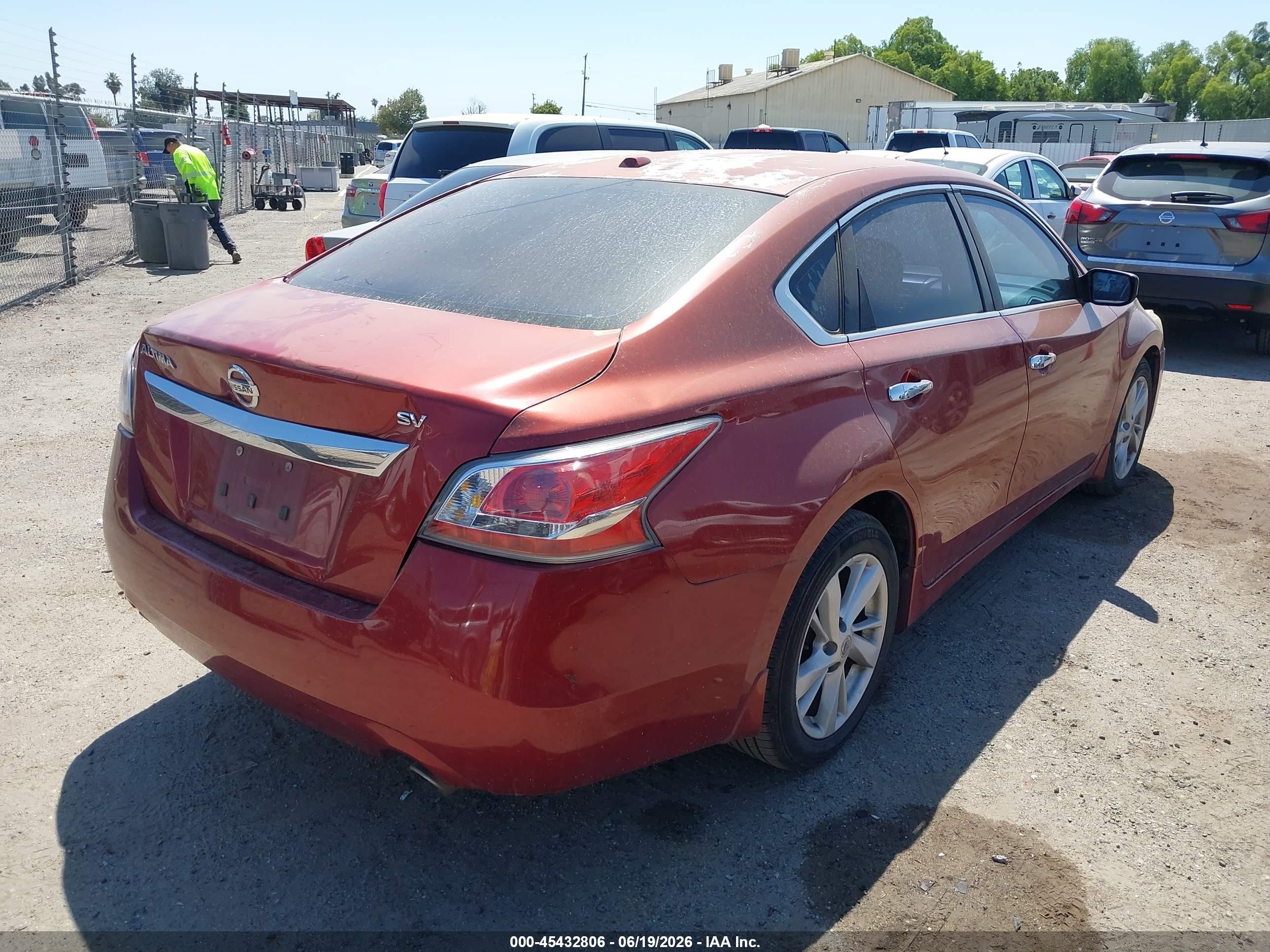 2015 Nissan Altima 2.5 Sv Red vin: 1N4AL3AP6FC296020