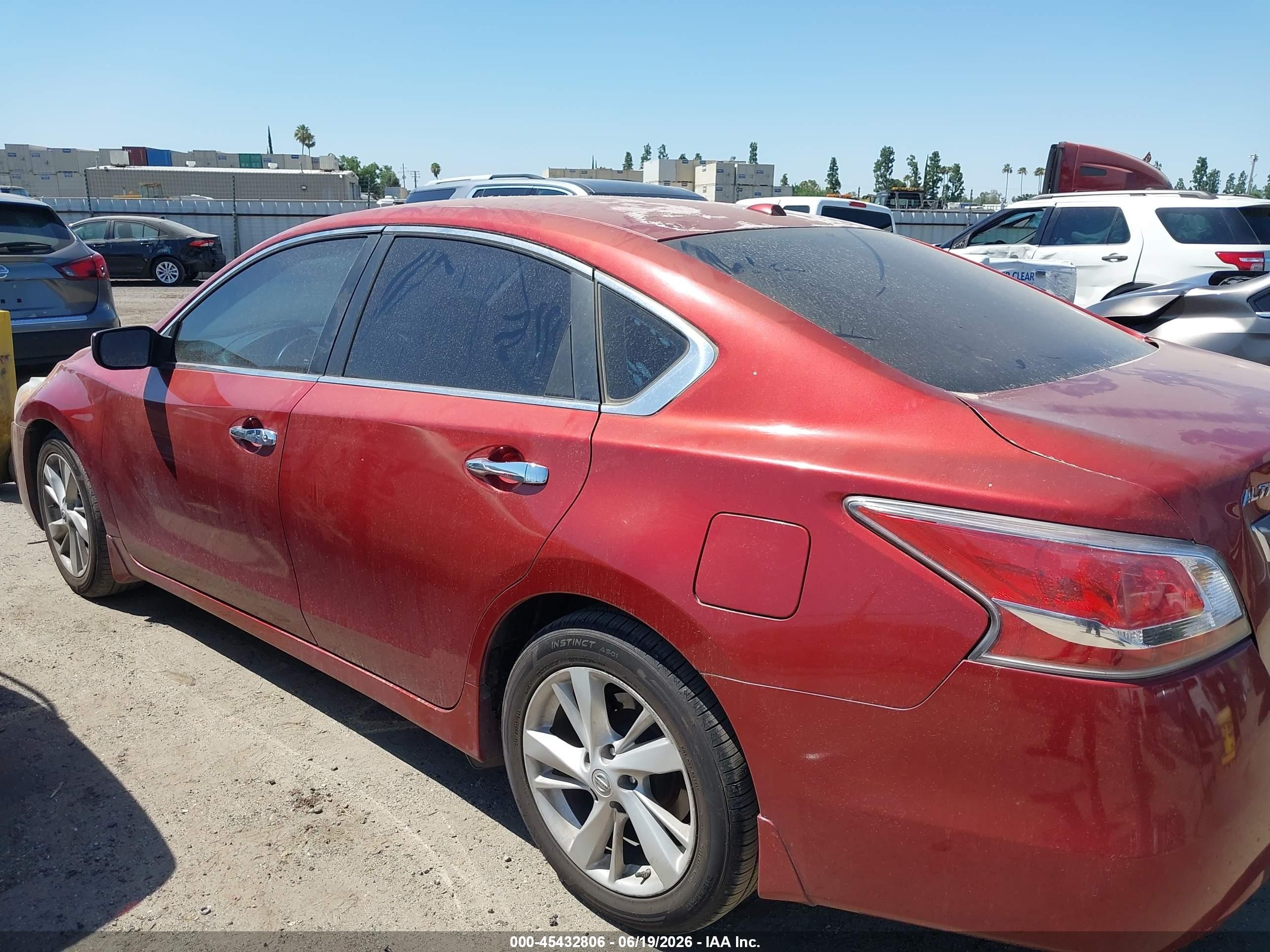 2015 Nissan Altima 2.5 Sv Red vin: 1N4AL3AP6FC296020