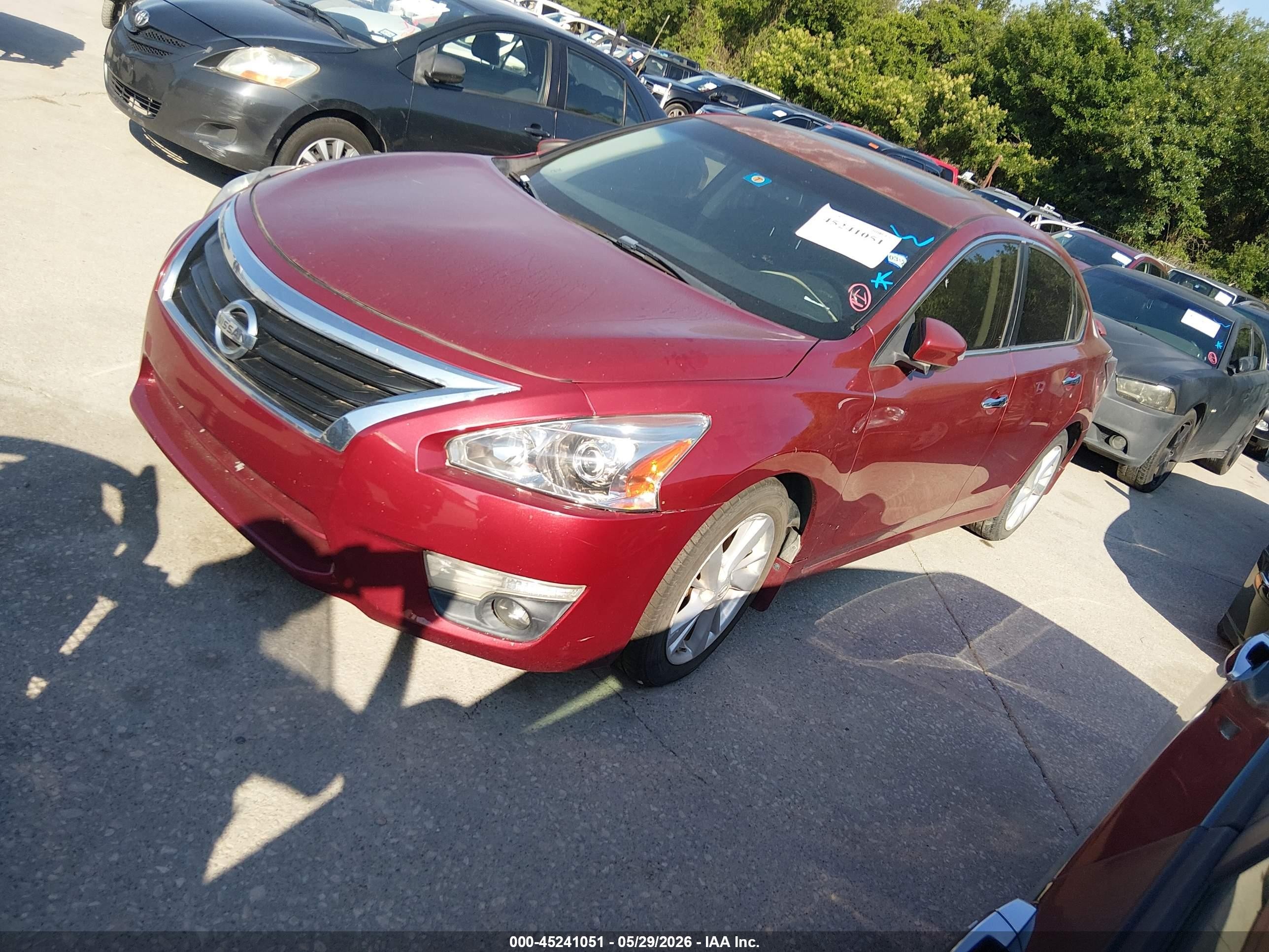 2015 Nissan Altima 2.5 Sv Red vin: 1N4AL3AP6FC430749