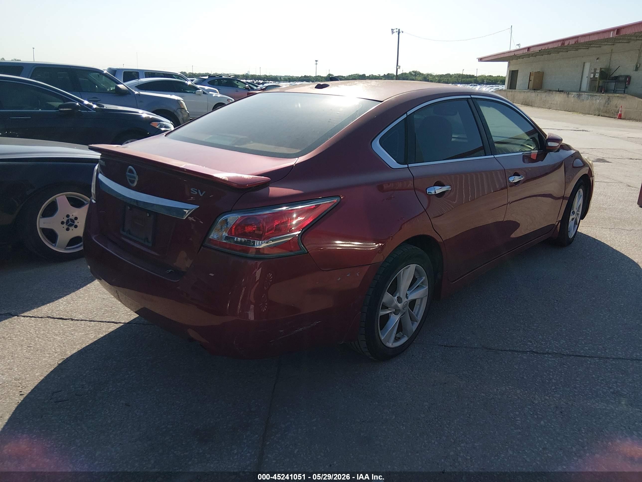 2015 Nissan Altima 2.5 Sv Red vin: 1N4AL3AP6FC430749
