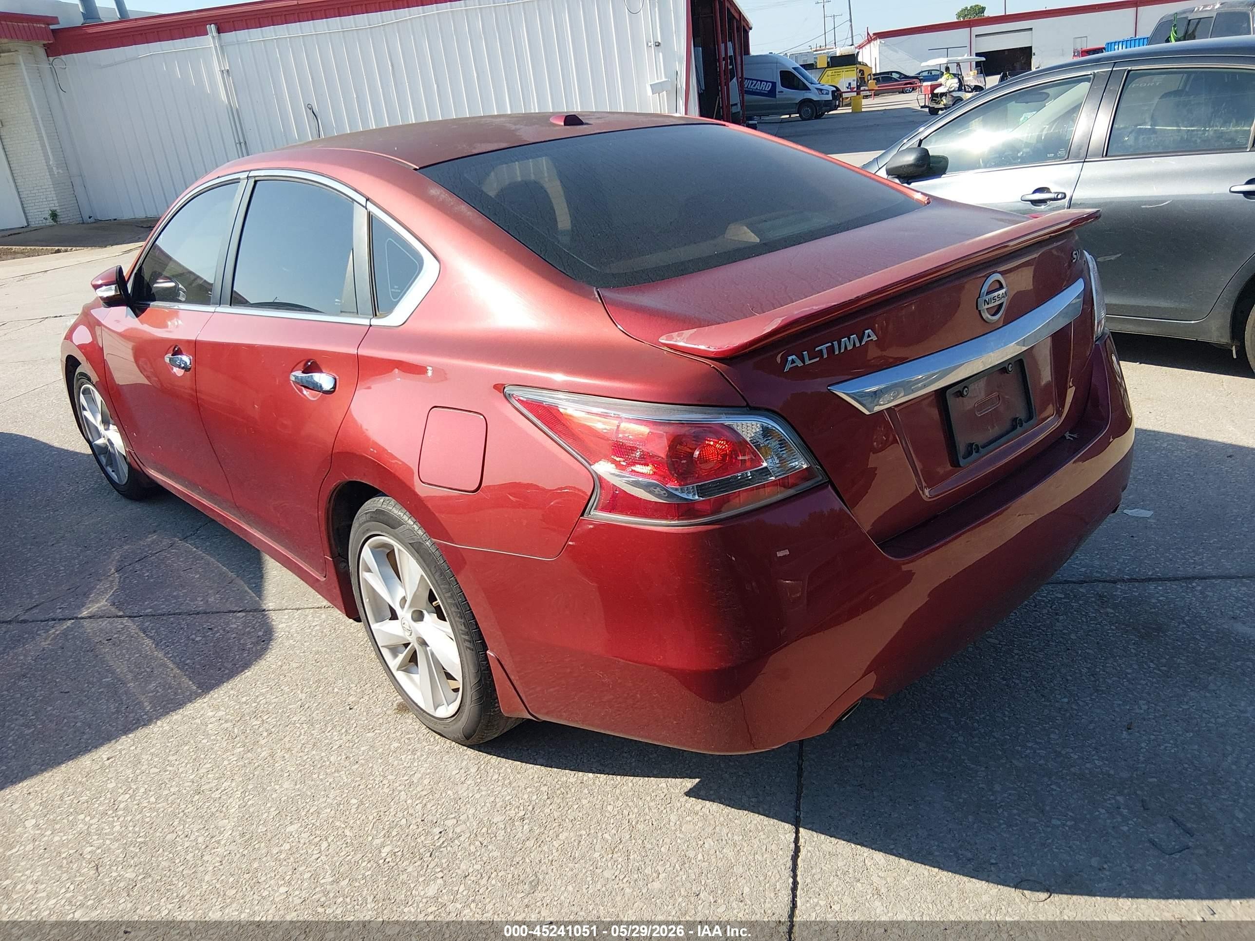 2015 Nissan Altima 2.5 Sv Red vin: 1N4AL3AP6FC430749
