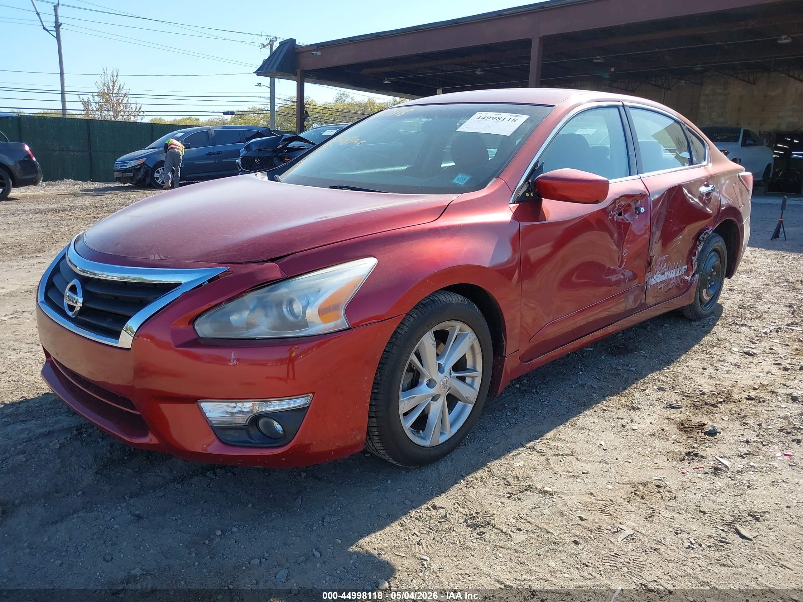 2015 Nissan Altima 2.5 Sv Red vin: 1N4AL3AP6FC435482