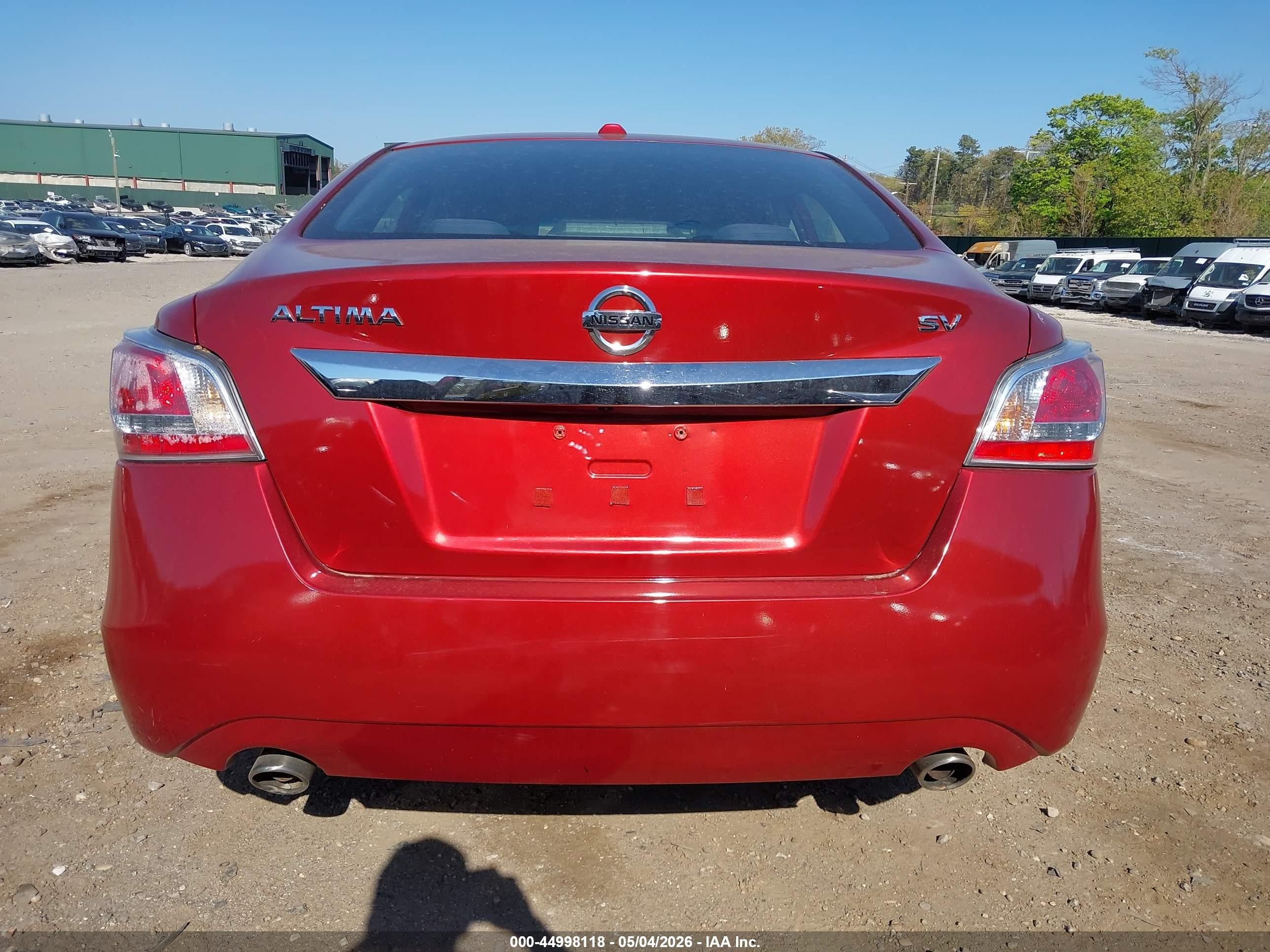 2015 Nissan Altima 2.5 Sv Red vin: 1N4AL3AP6FC435482