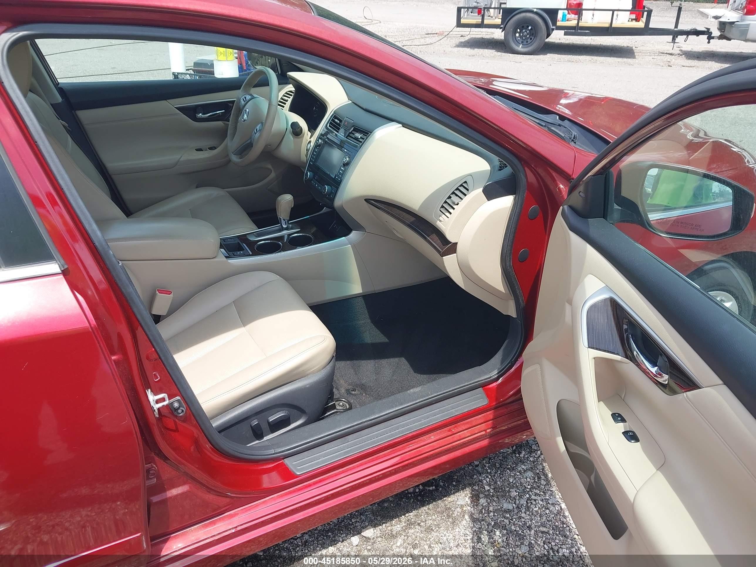 2015 Nissan Altima 2.5 Sl Red vin: 1N4AL3AP6FN357029