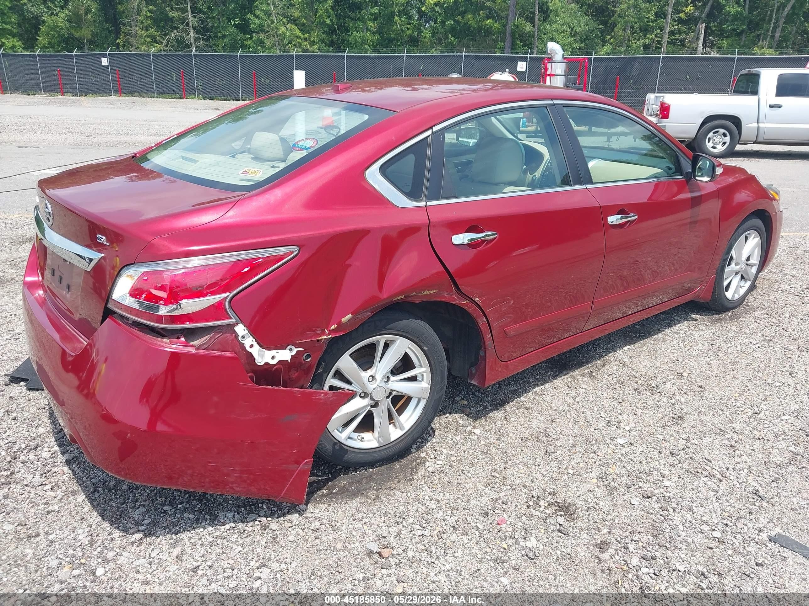 2015 Nissan Altima 2.5 Sl Red vin: 1N4AL3AP6FN357029
